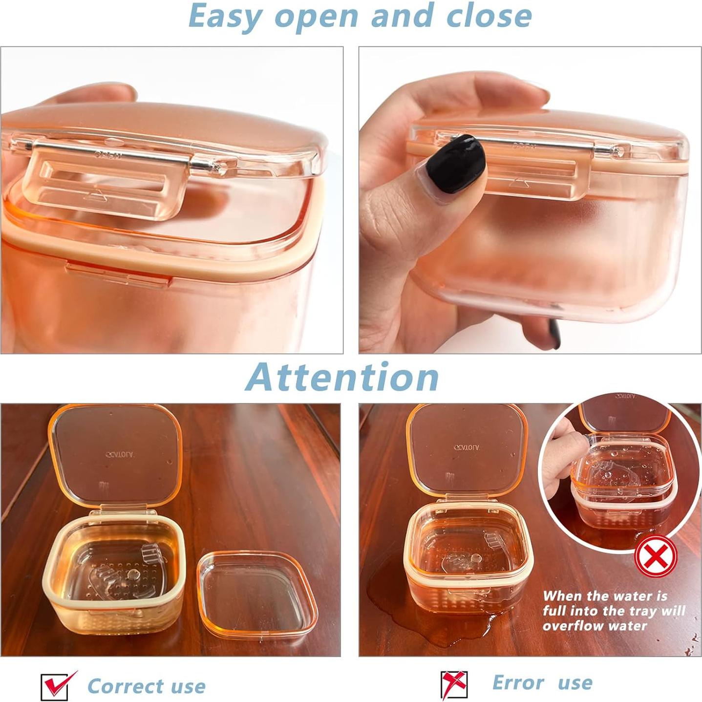 Estuche para Dentaduras Wowotow Azul 8x5.3x8.5cm