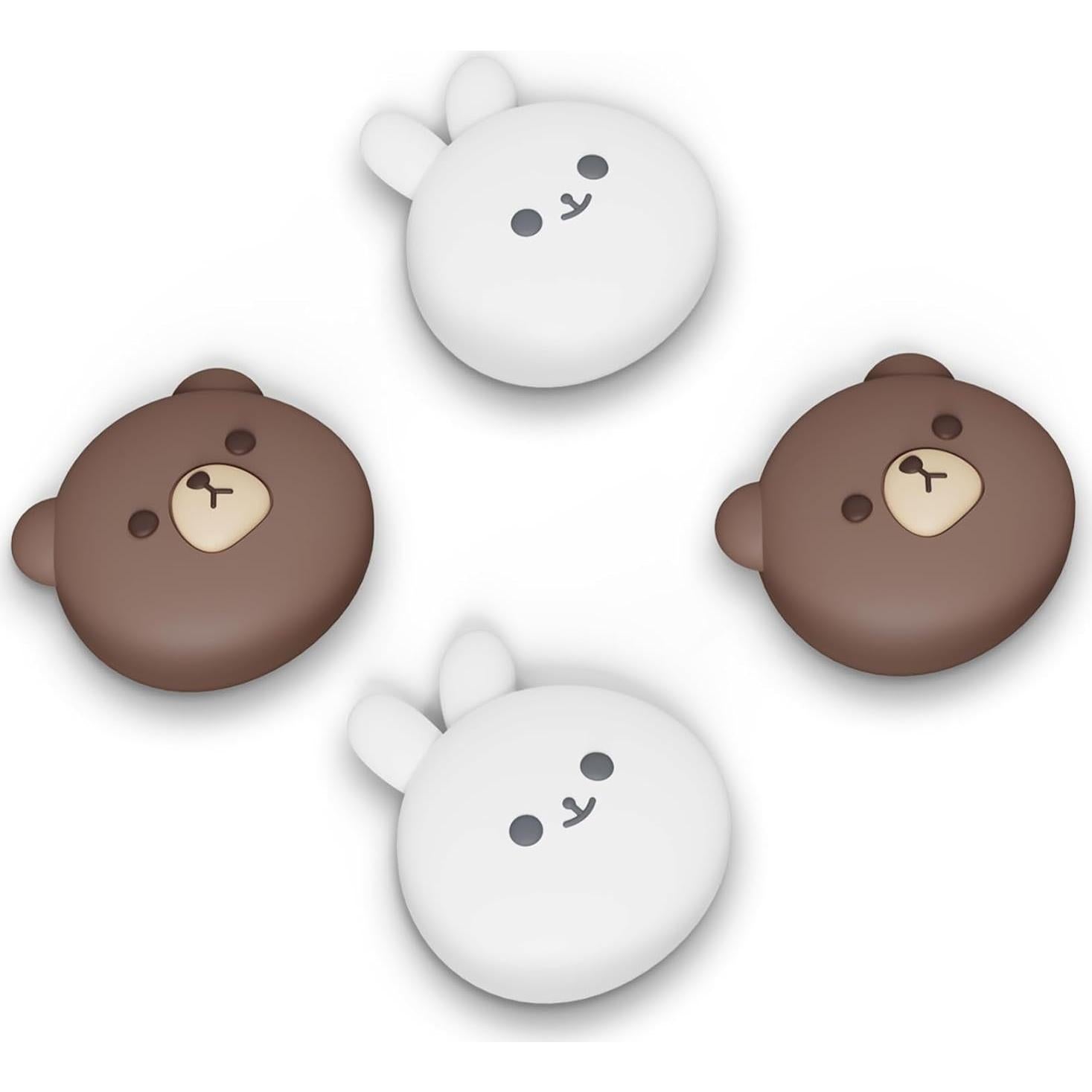 Tapones de Agarre para Pulgares PlayVital ROG Ally - Oso y Conejito