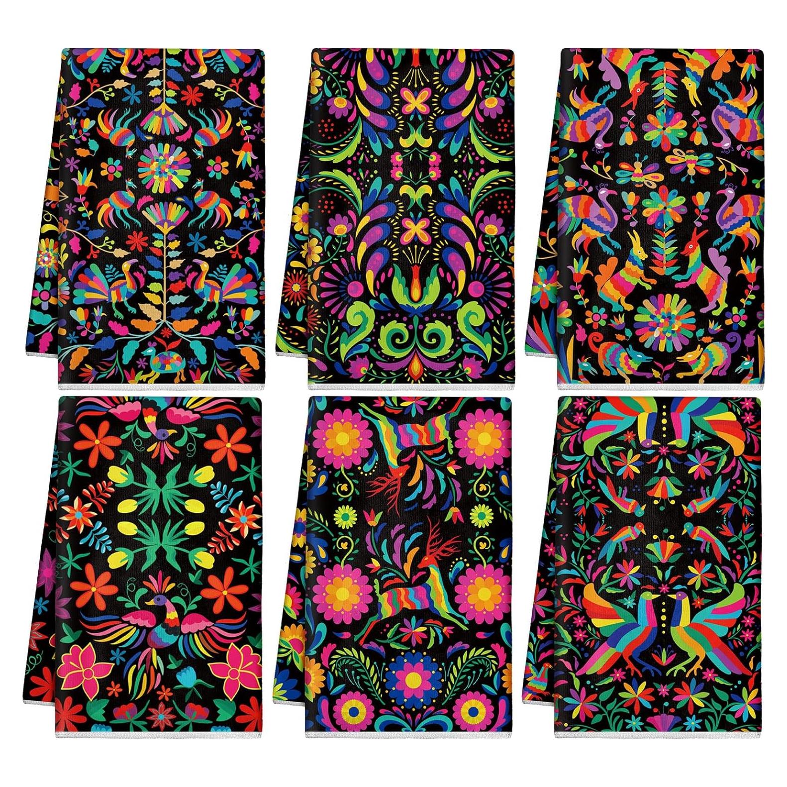 Juego de 6 Toallas de Cocina Breling Microfibra 54x36 cm