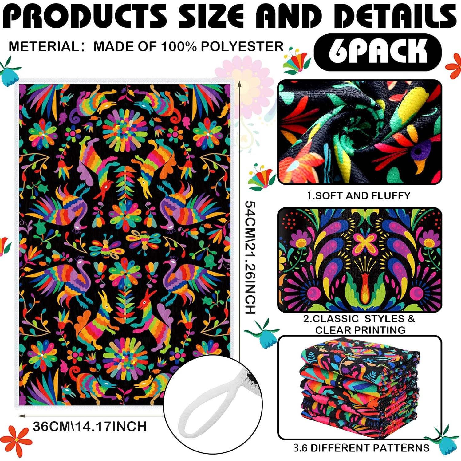 Juego de 6 Toallas de Cocina Breling Microfibra 54x36 cm