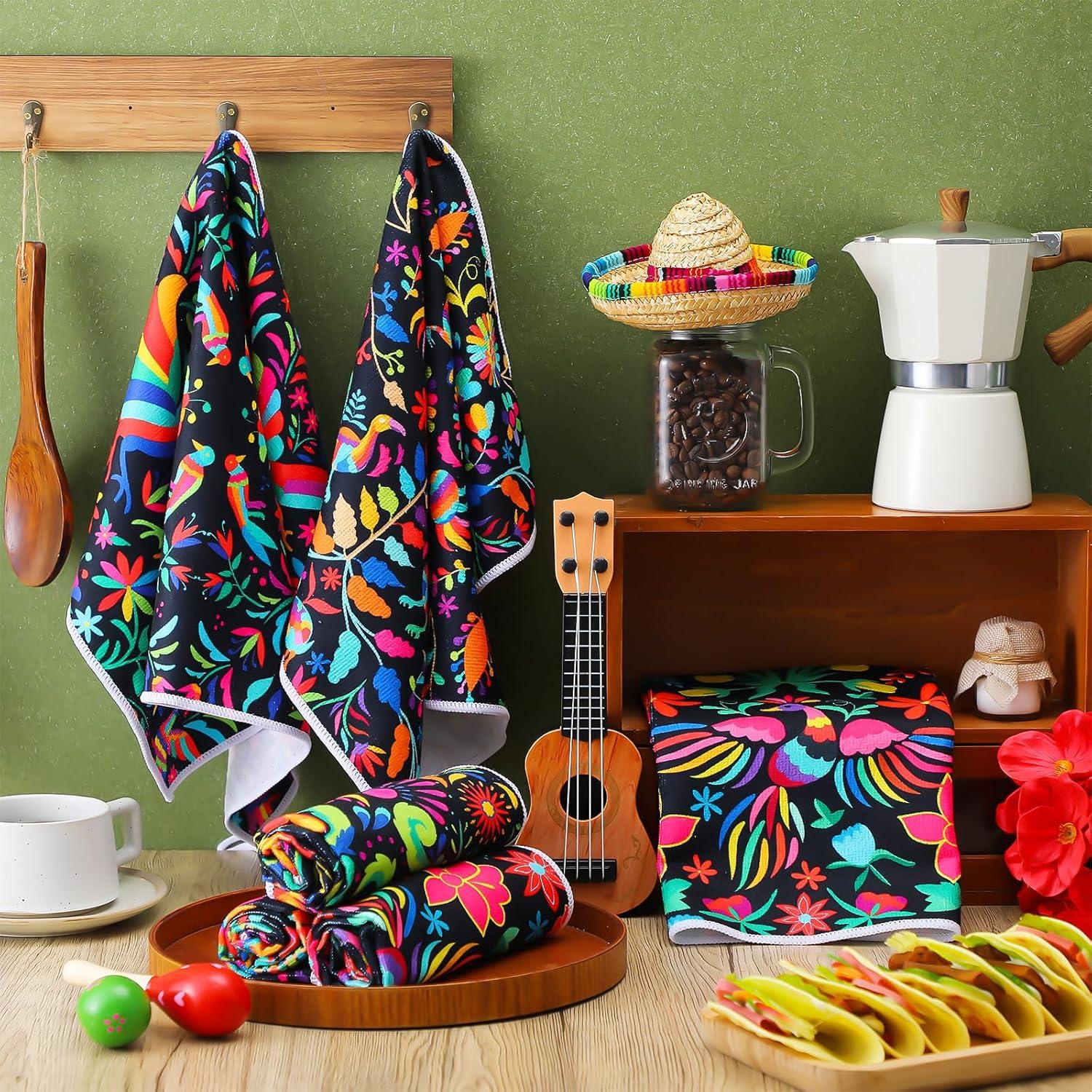 Juego de 6 Toallas de Cocina Breling Microfibra 54x36 cm