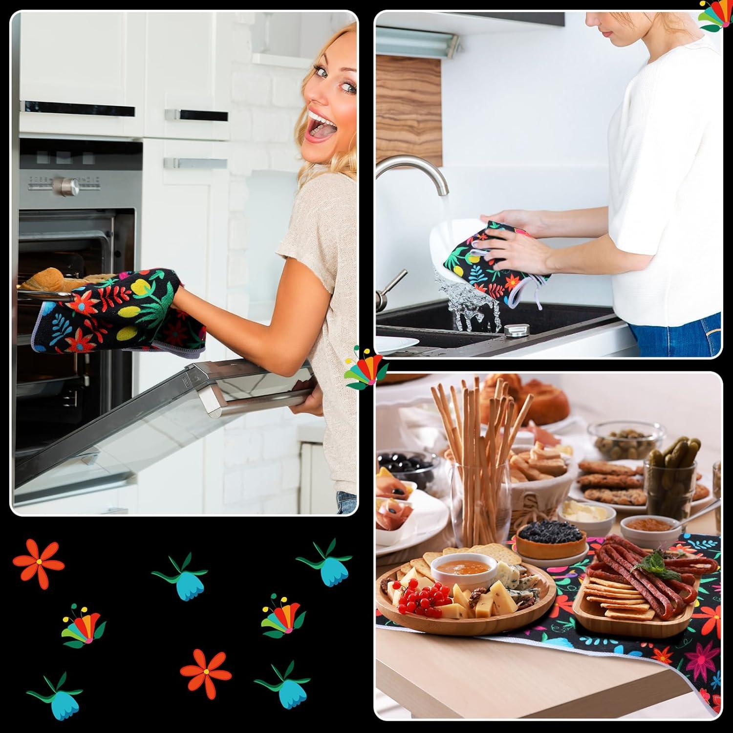 Juego de 6 Toallas de Cocina Breling Microfibra 54x36 cm