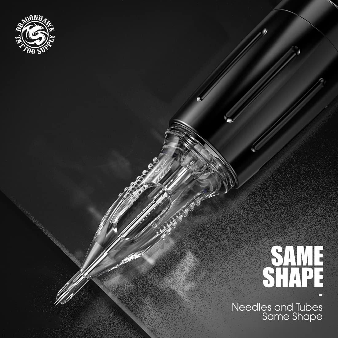 Agujas de Tatuaje Dragonhawk 1201RL - 20 Cartuchos Desechables