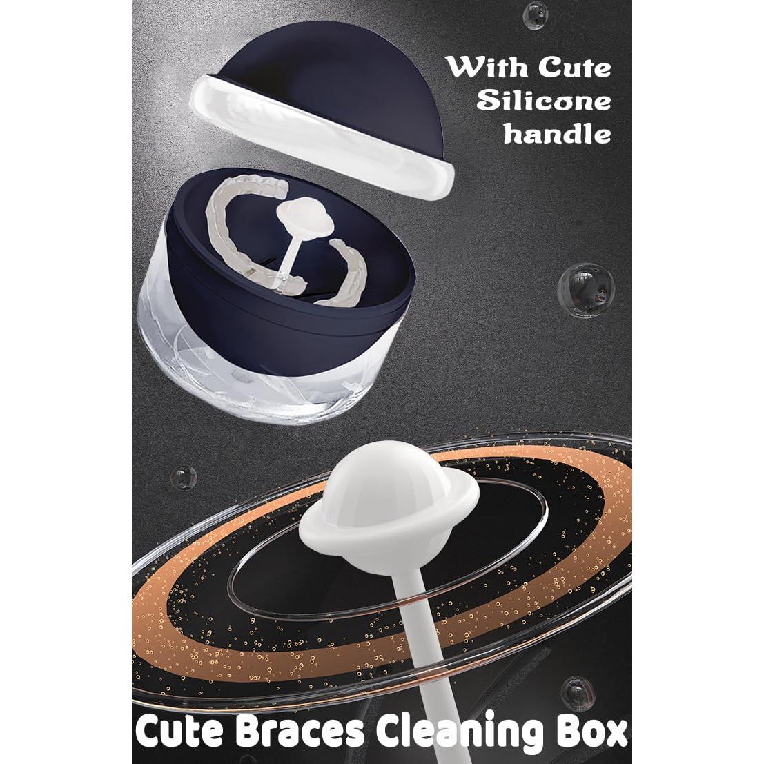 Estuche AARAINBOW para Limpieza de Dentaduras Azul 9.14 cm