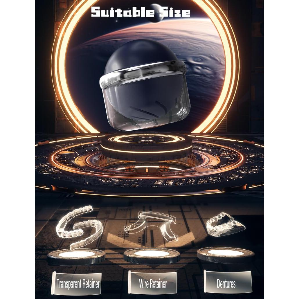 Estuche AARAINBOW para Limpieza de Dentaduras Azul 9.14 cm