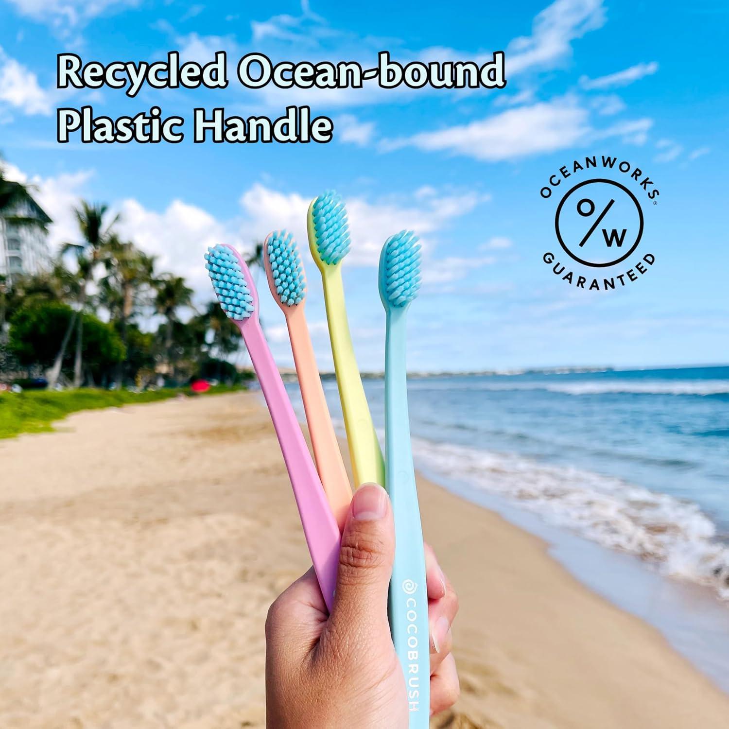 Cepillo de Dientes Cocofloss Cocobrush Rosa Suave