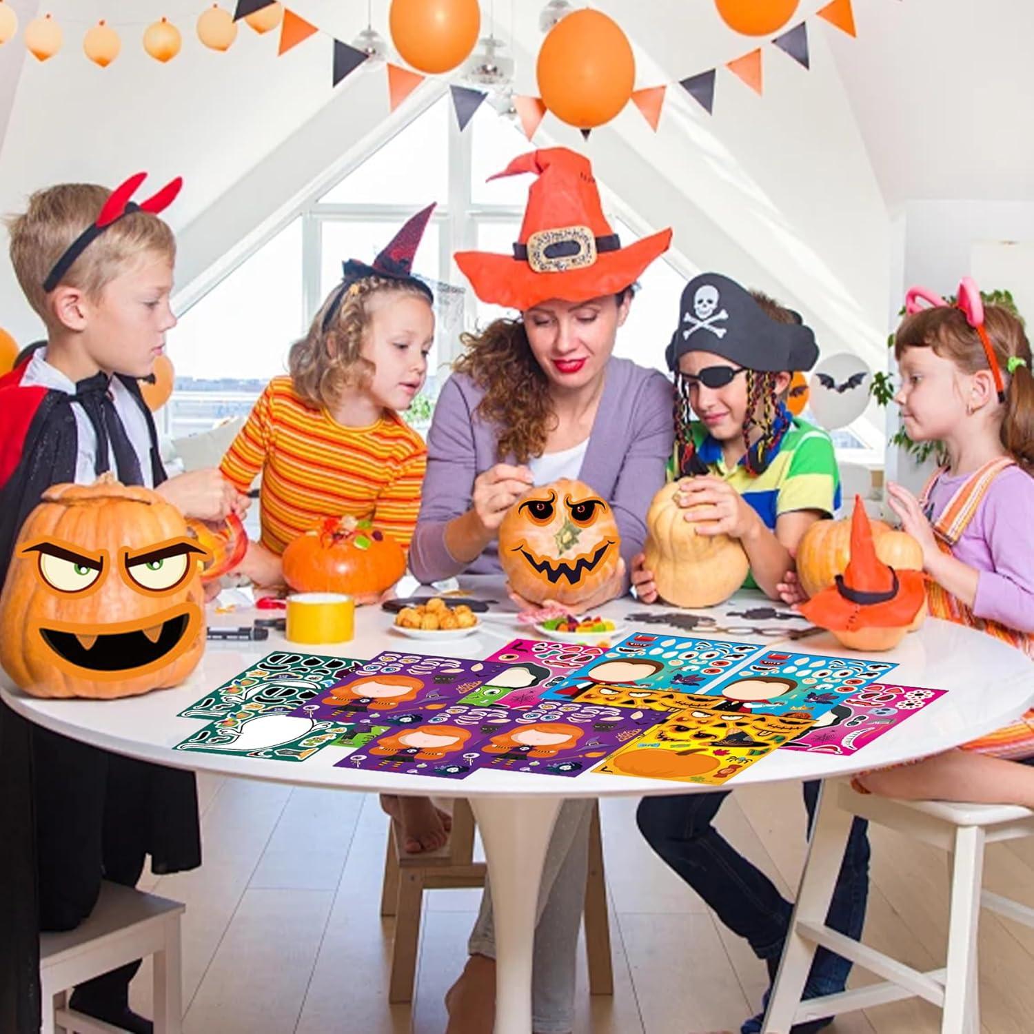 Calcomanías de Halloween Flixoran 24 Hojas para Niños
