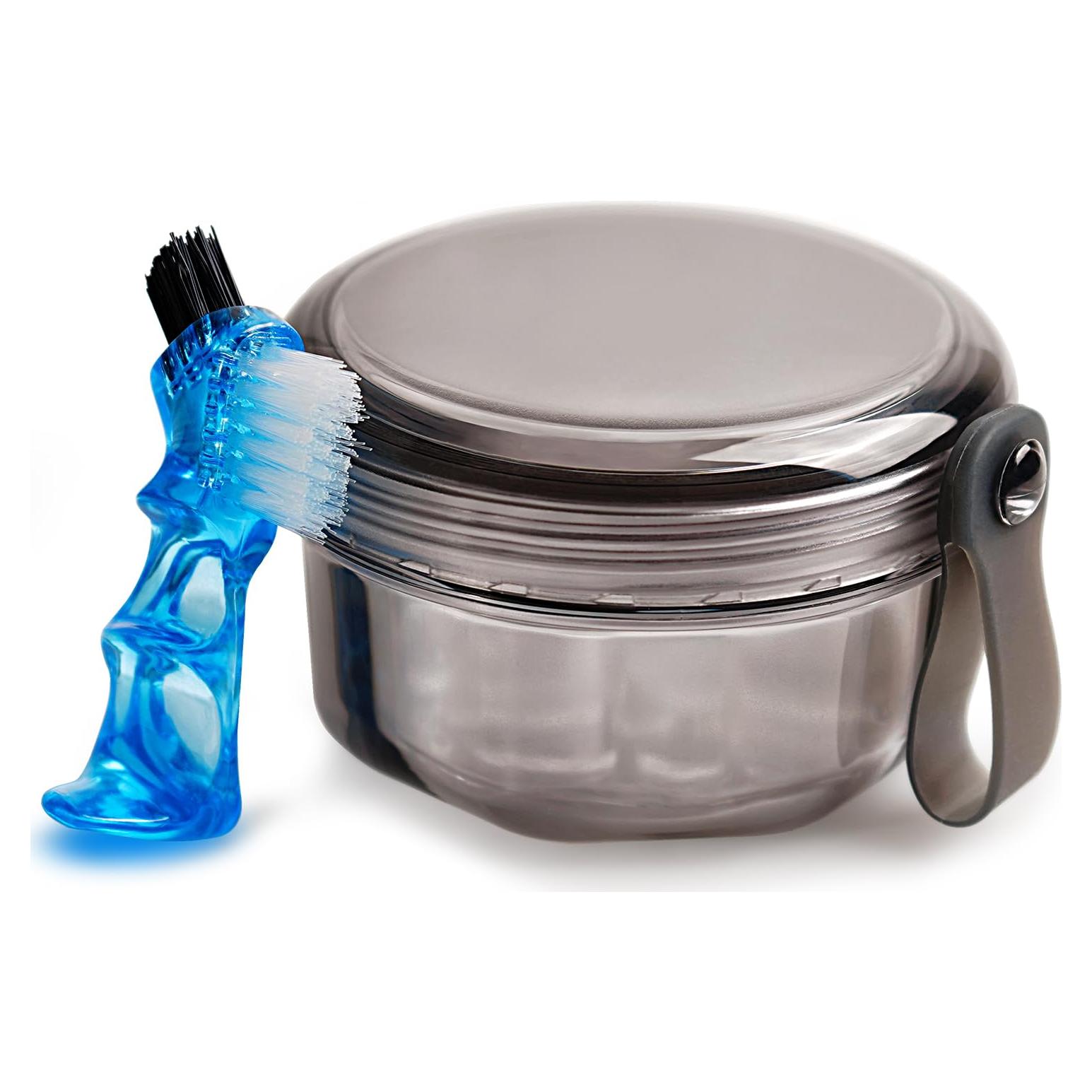 Estuche para Dentaduras Mckkor a Prueba de Fugas - Negro