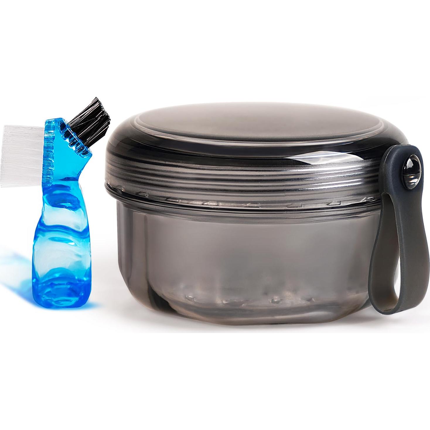 Estuche para Dentaduras Mckkor a Prueba de Fugas - Negro