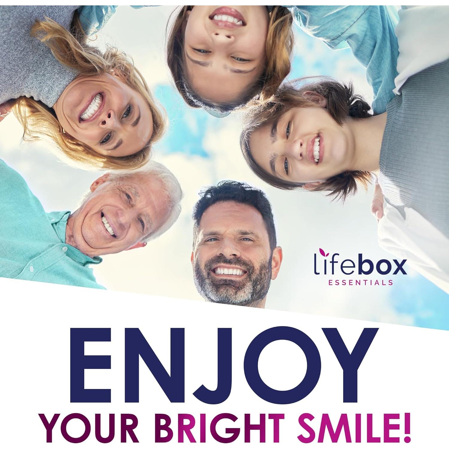 Tabletas Limpiadoras Lifebox 120 Tabletas Menta para Dentaduras