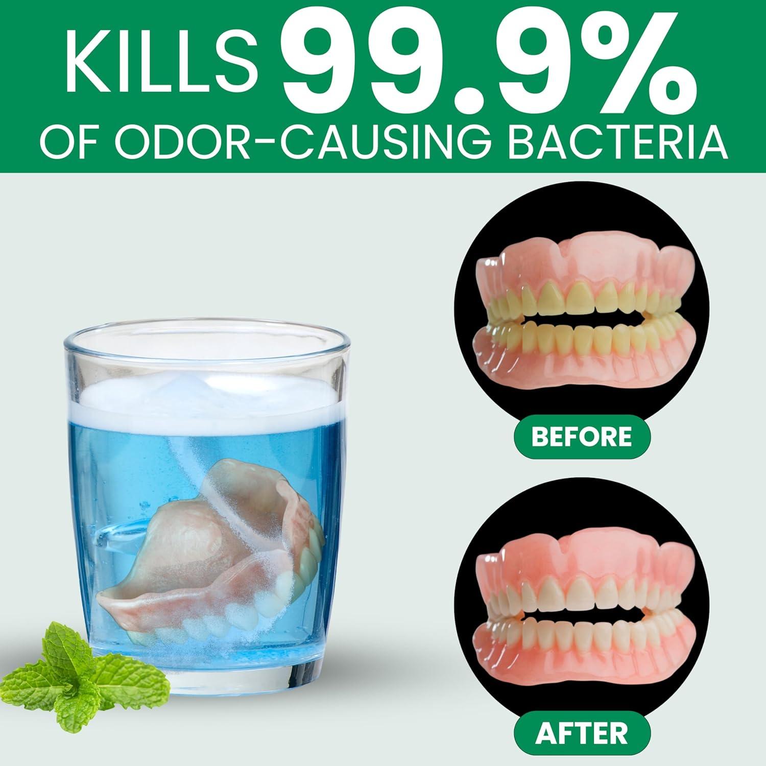 Pro Tech Limpiador de Dentaduras - 22 Paquetes Menta