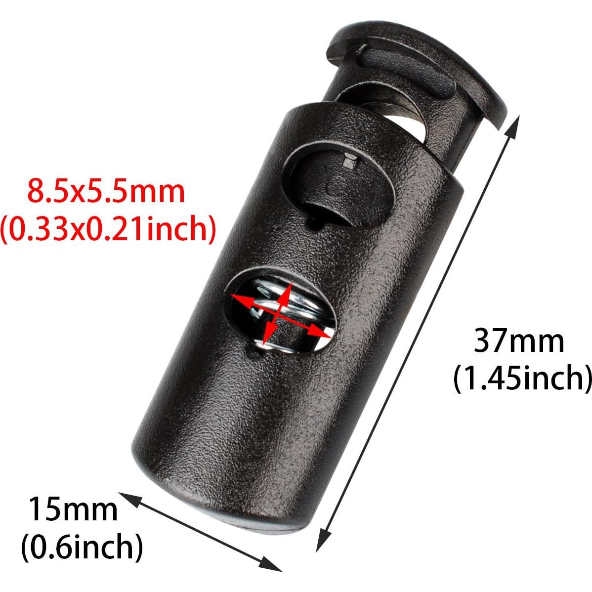 Bloqueadores de Cordon de Doble Agujero POM Hua Lian 10 PCS