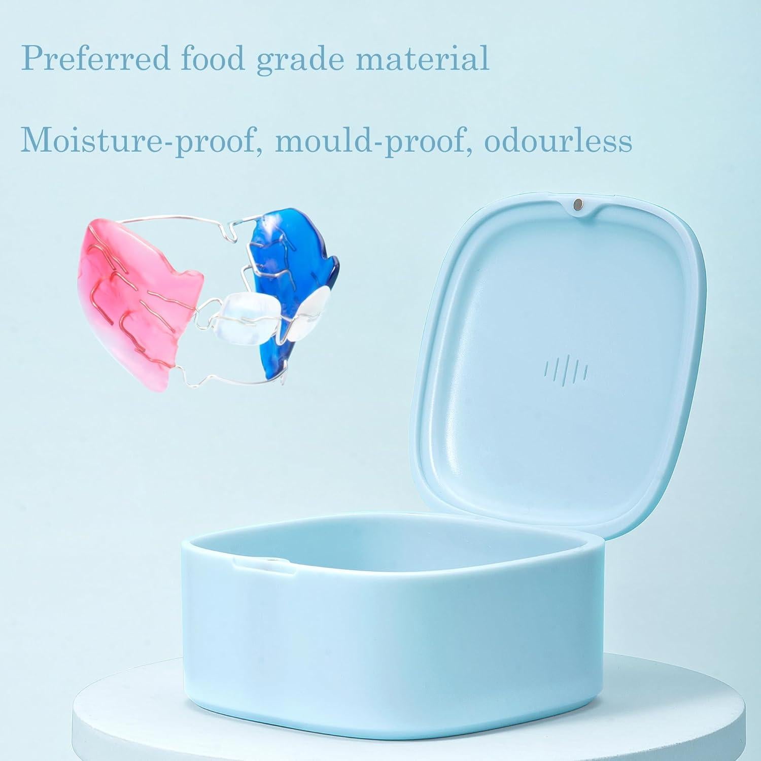 Estuche para Dentaduras KICPUK Púrpura 8.38cm x 4.57cm