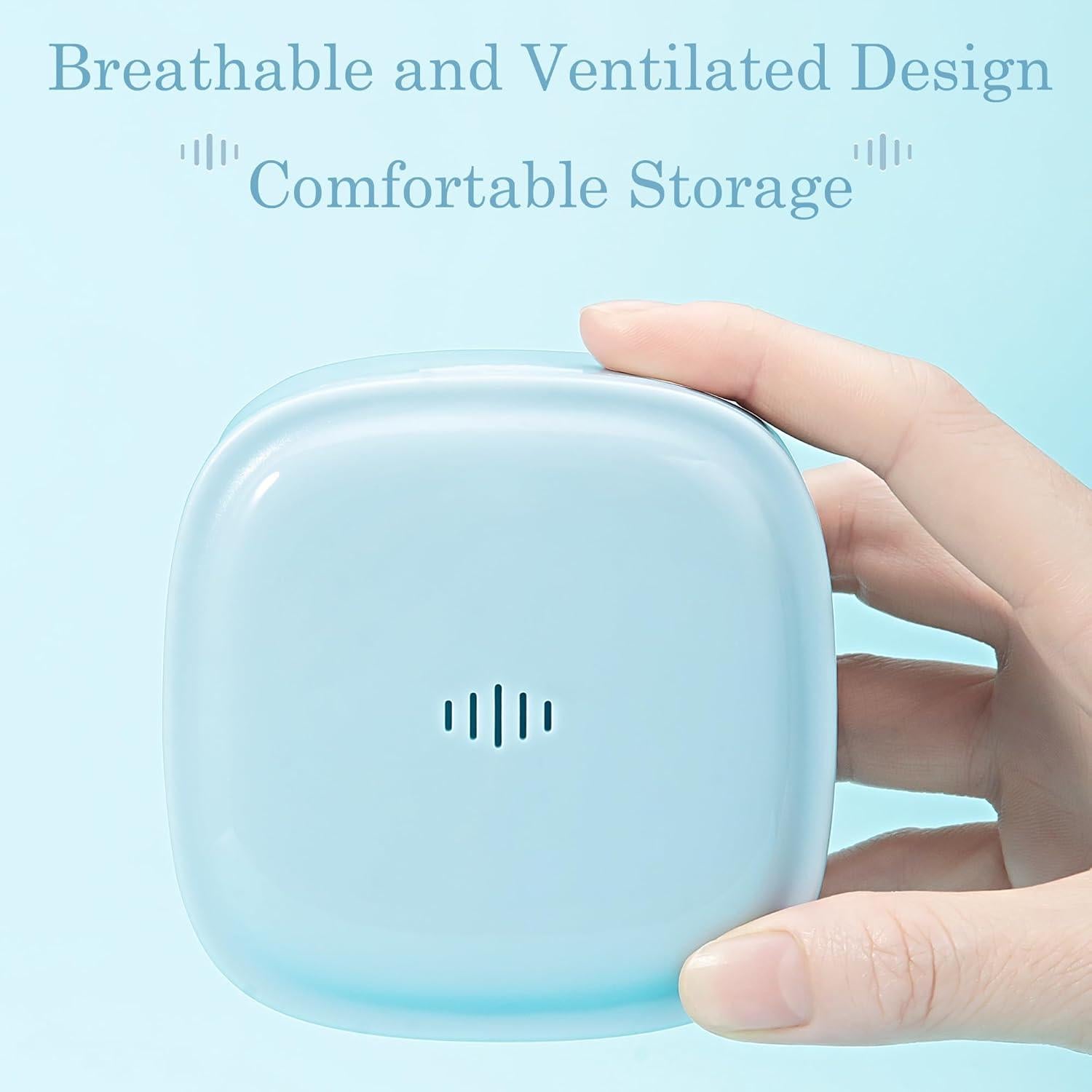 Estuche para Dentaduras KICPUK Púrpura 8.38cm x 4.57cm