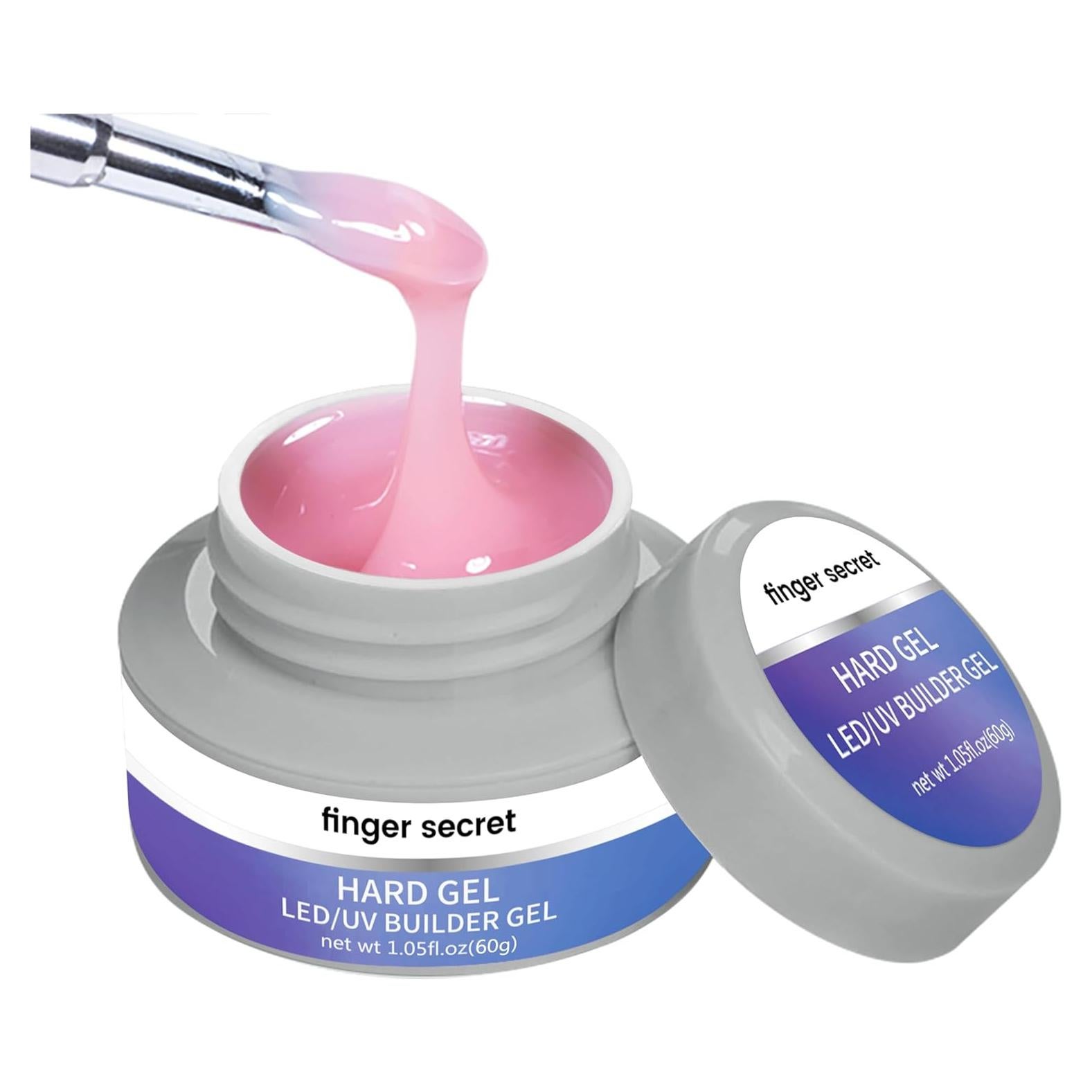 Gel Constructor Duro Rosa 59ml Finger Secret para Uñas