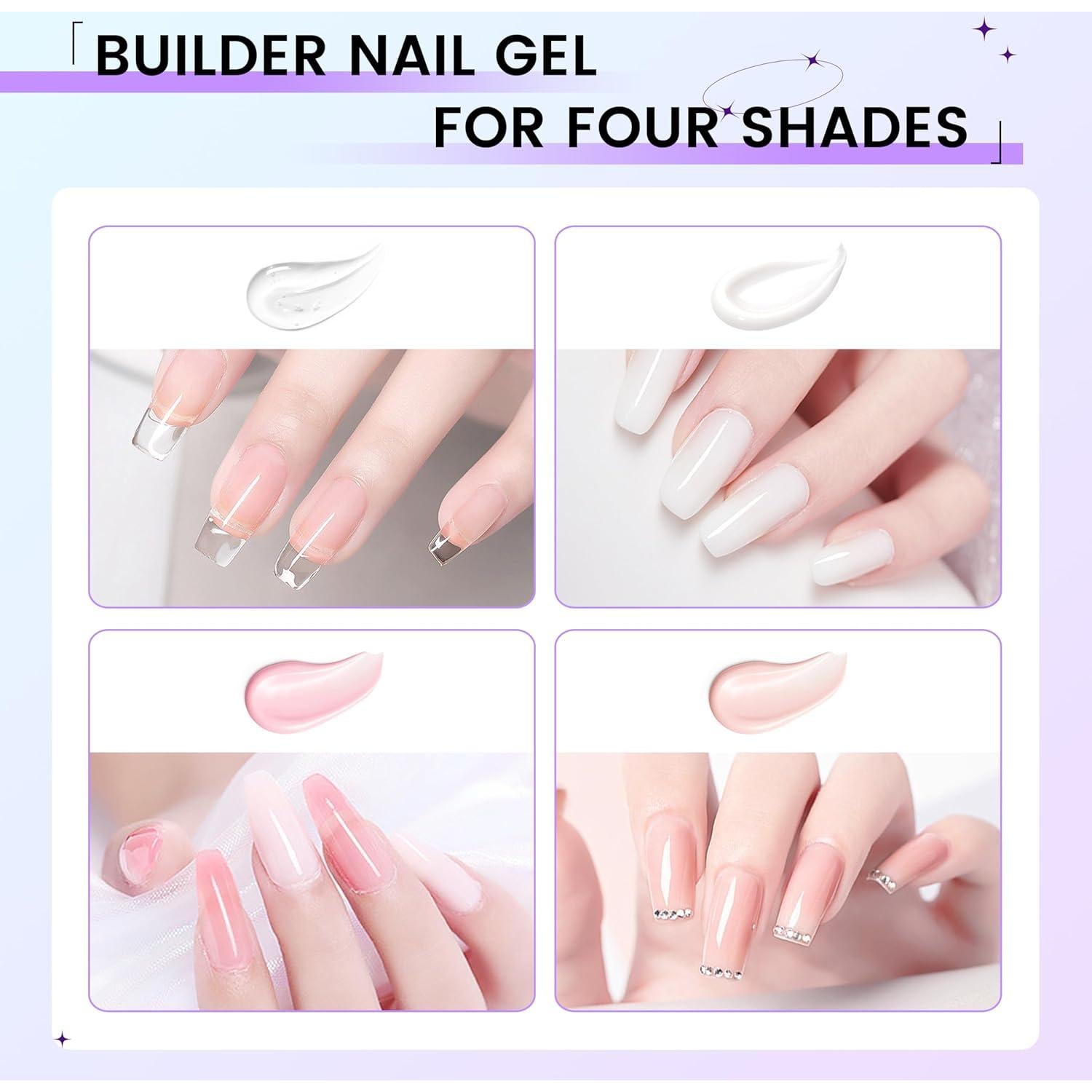 Gel Constructor Duro Rosa 59ml Finger Secret para Uñas