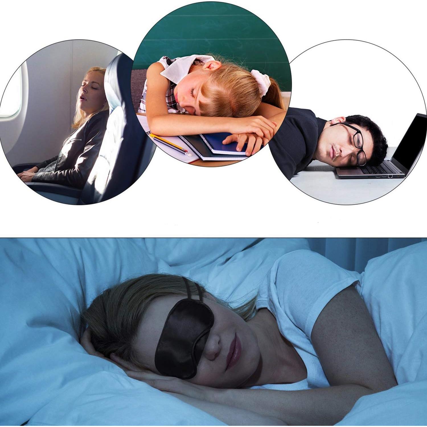 12 Máscaras de Ojos para Dormir Axe Sickle con Almohadilla