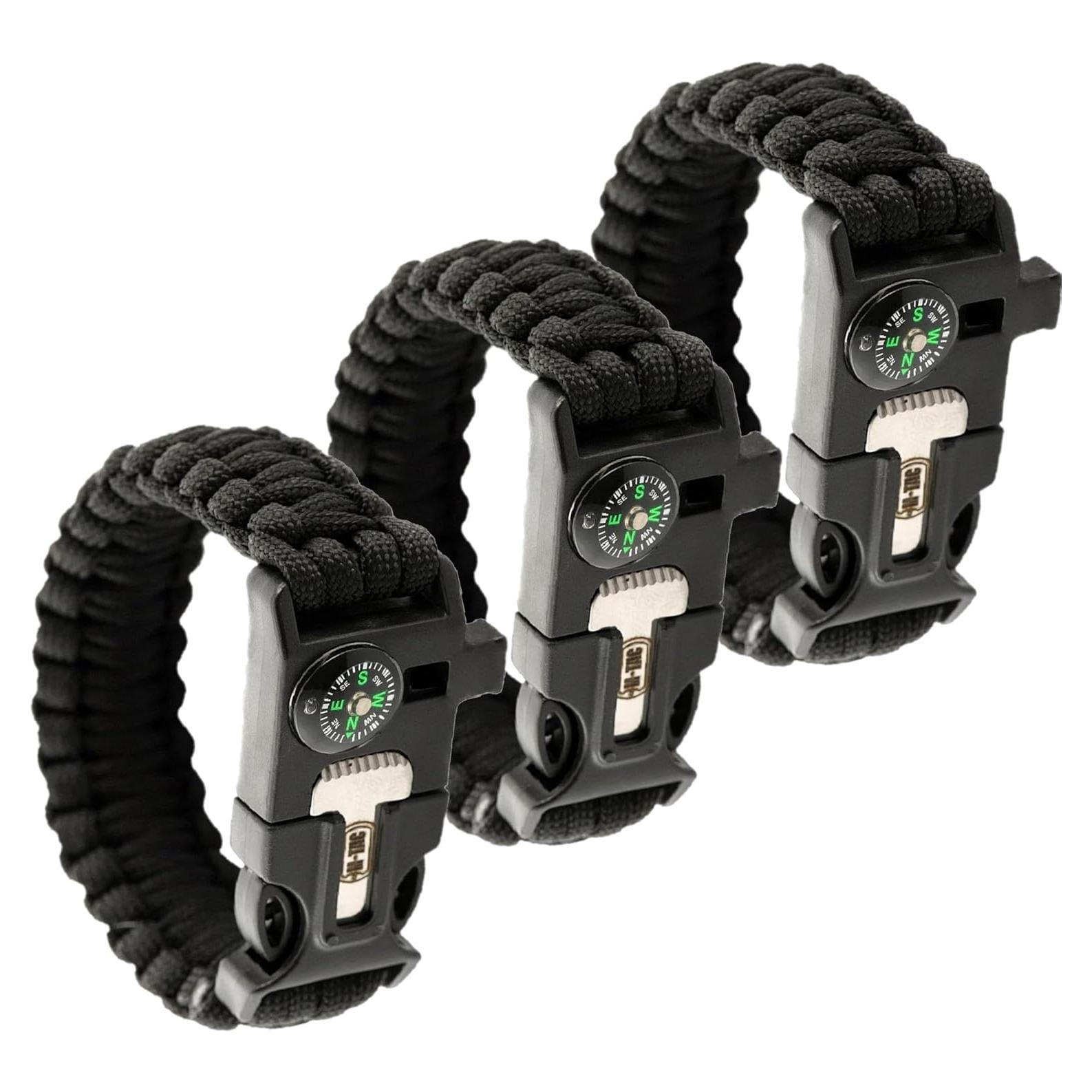 Pulsera de Paracord de Supervivencia M-Tac con Brújula y Silbato