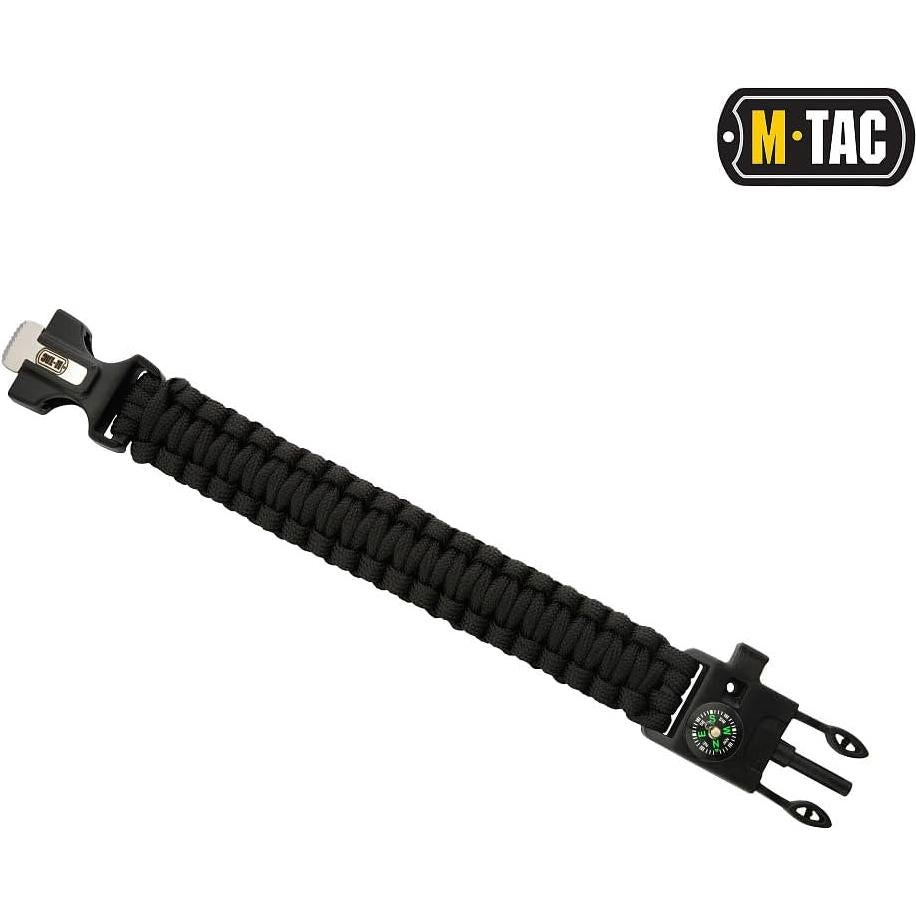 Pulsera de Paracord de Supervivencia M-Tac con Brújula y Silbato