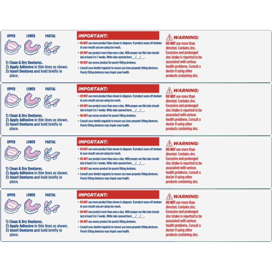Adhesivo para Dentaduras Fixodent Plus Scope 4x60g