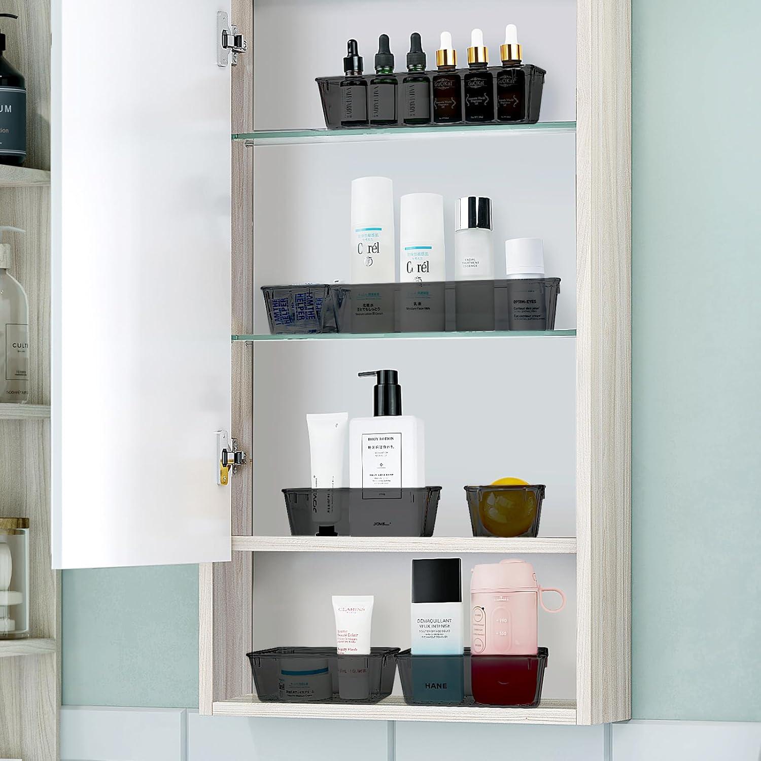 WOWBOX Juego de Organizadores de Cajones 30 Piezas Plástico Negro