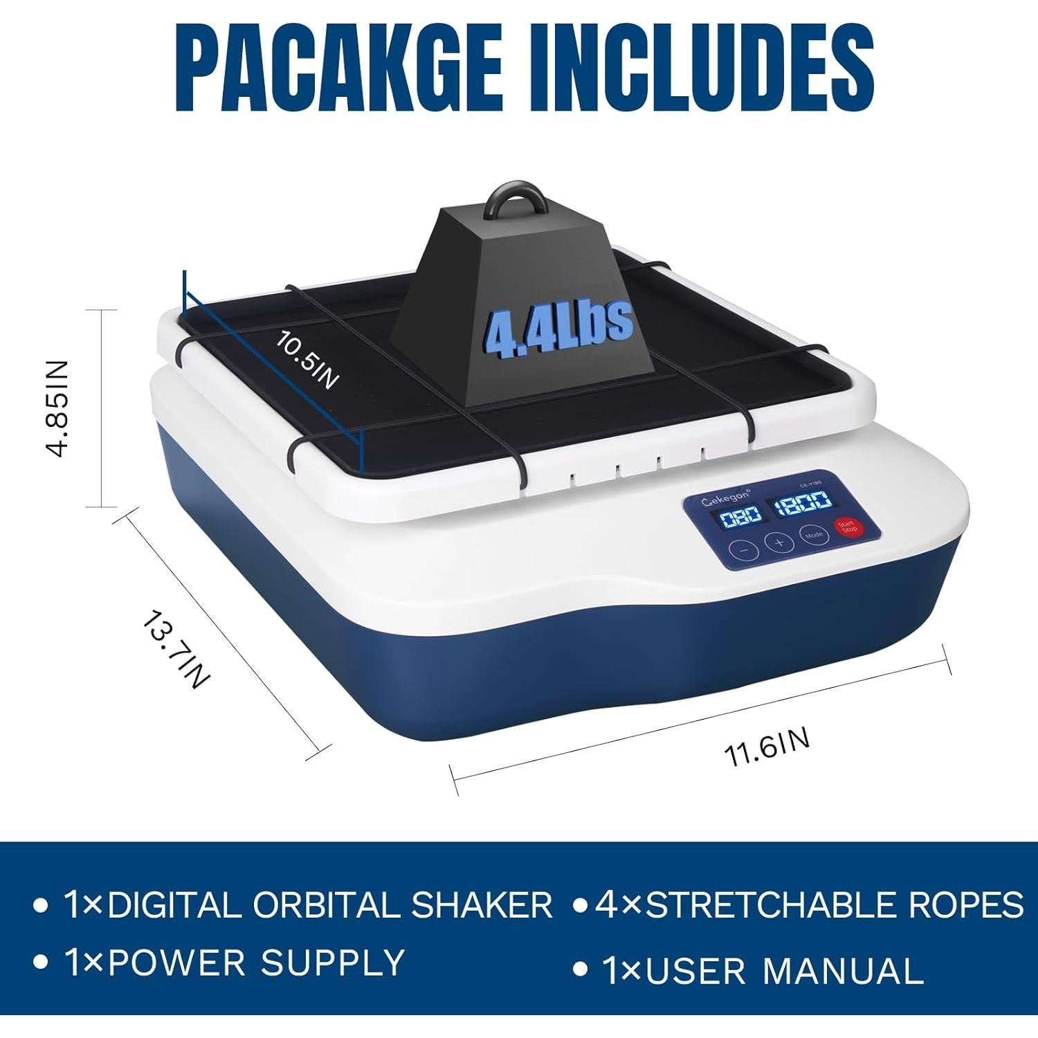 Agitador Orbital Cekegon CE-Y180 20mm 40-200RPM Digital