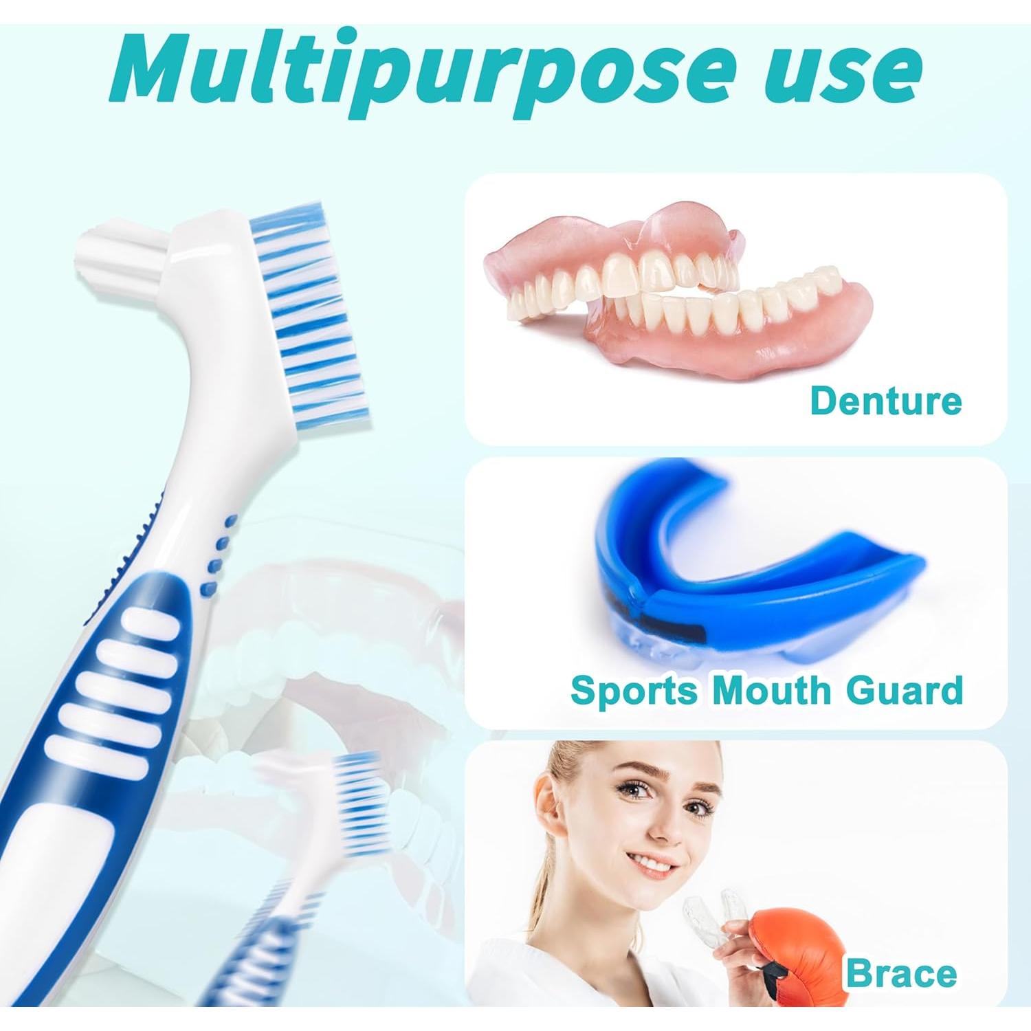 Juego de 6 Cepillos para Dentaduras TaShow DENTURE BRUSH-1