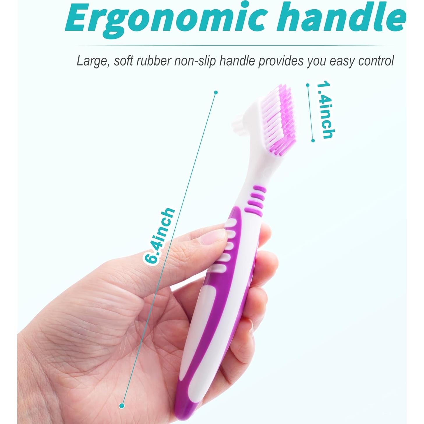 Juego de 6 Cepillos para Dentaduras TaShow DENTURE BRUSH-1