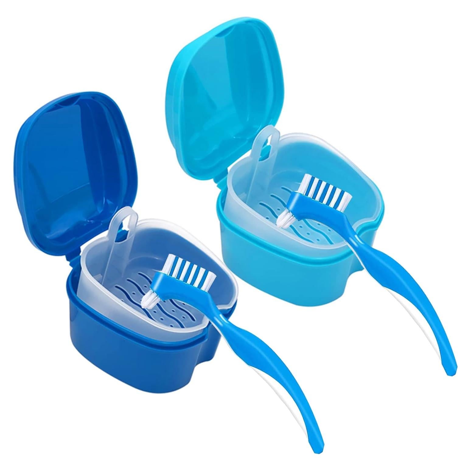 Juego de Caja y Cepillo para Dentaduras Geodurn - 2 Piezas