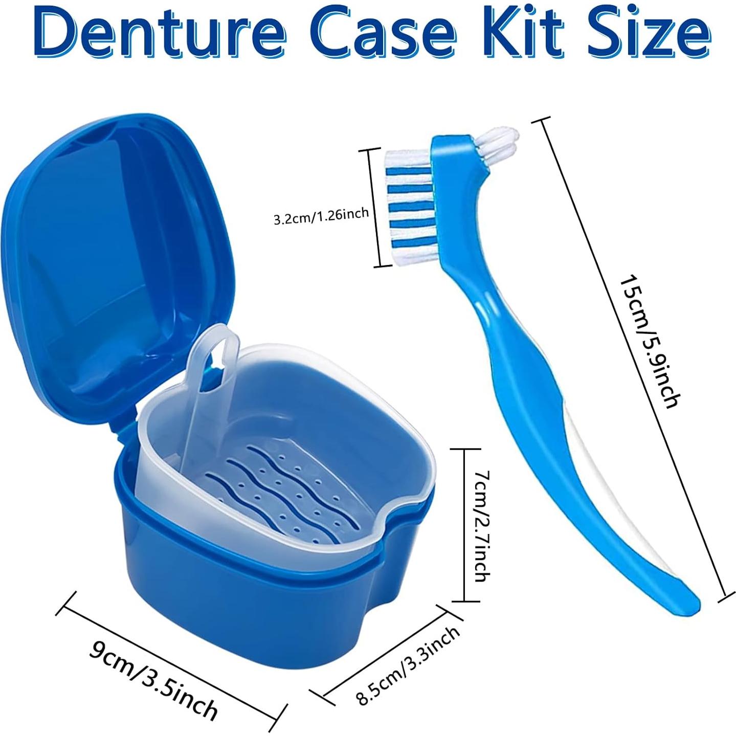 Juego de Caja y Cepillo para Dentaduras Geodurn - 2 Piezas