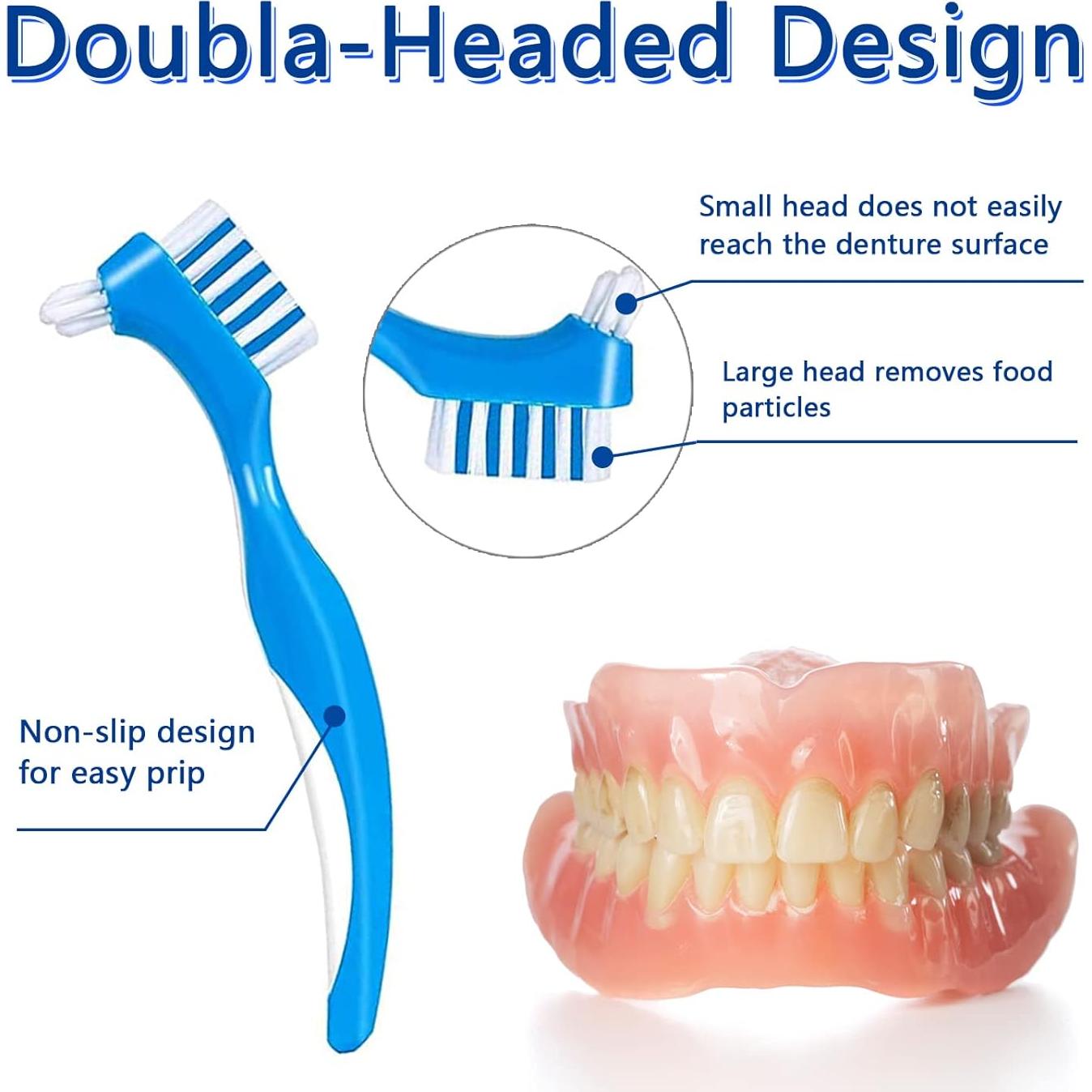 Juego de Caja y Cepillo para Dentaduras Geodurn - 2 Piezas