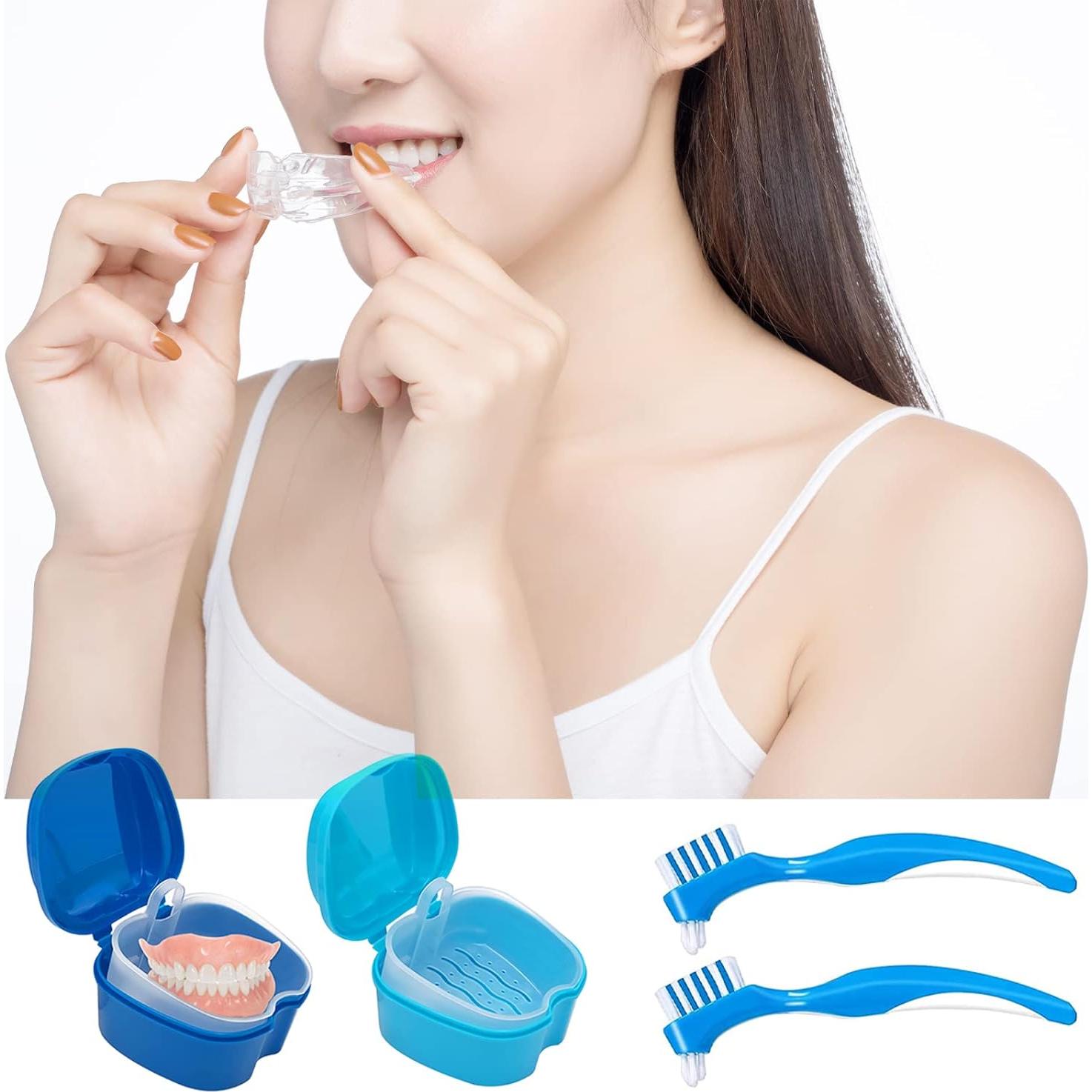 Juego de Caja y Cepillo para Dentaduras Geodurn - 2 Piezas