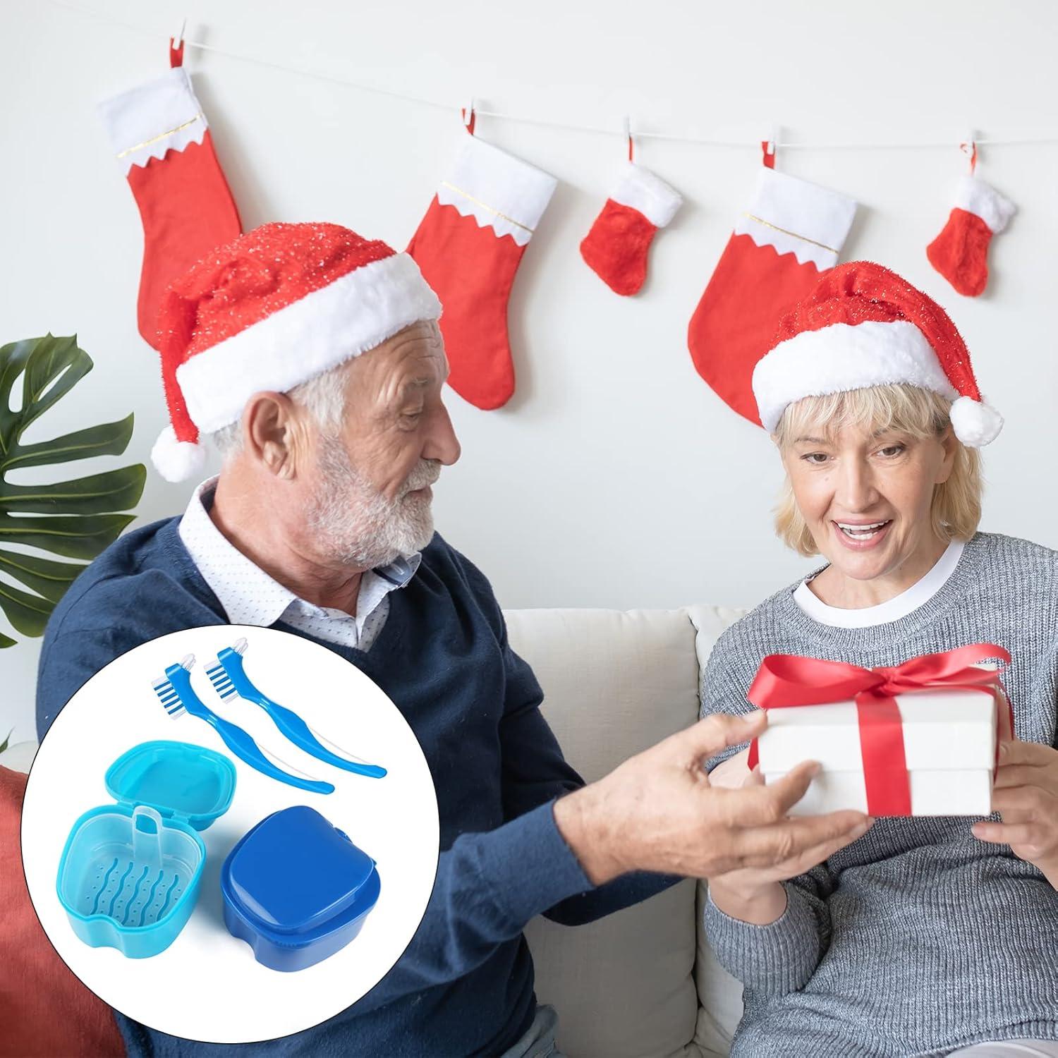 Juego de Caja y Cepillo para Dentaduras Geodurn - 2 Piezas