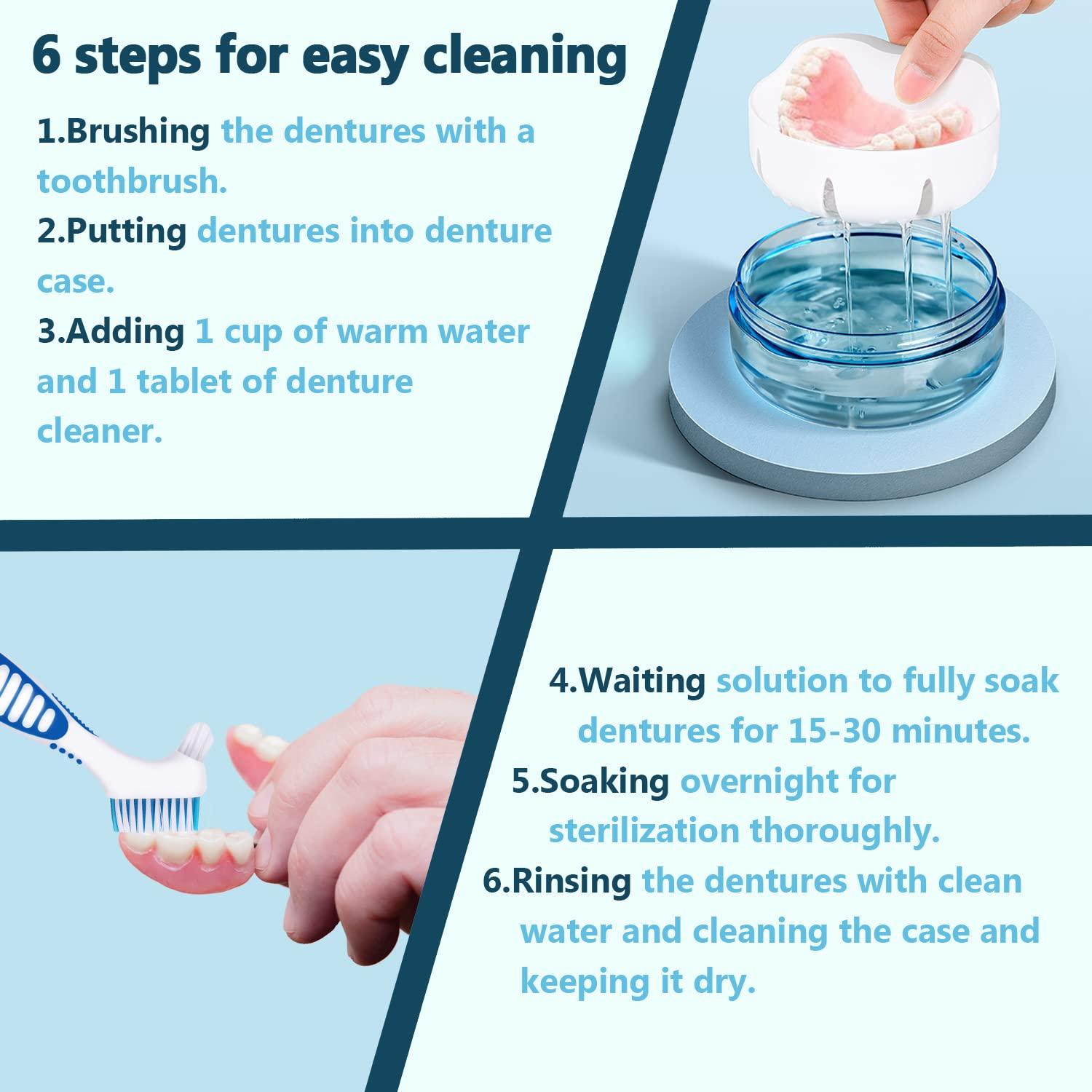 Estuche para Retenedor YCROJBK Azul con Cepillo y Espejo