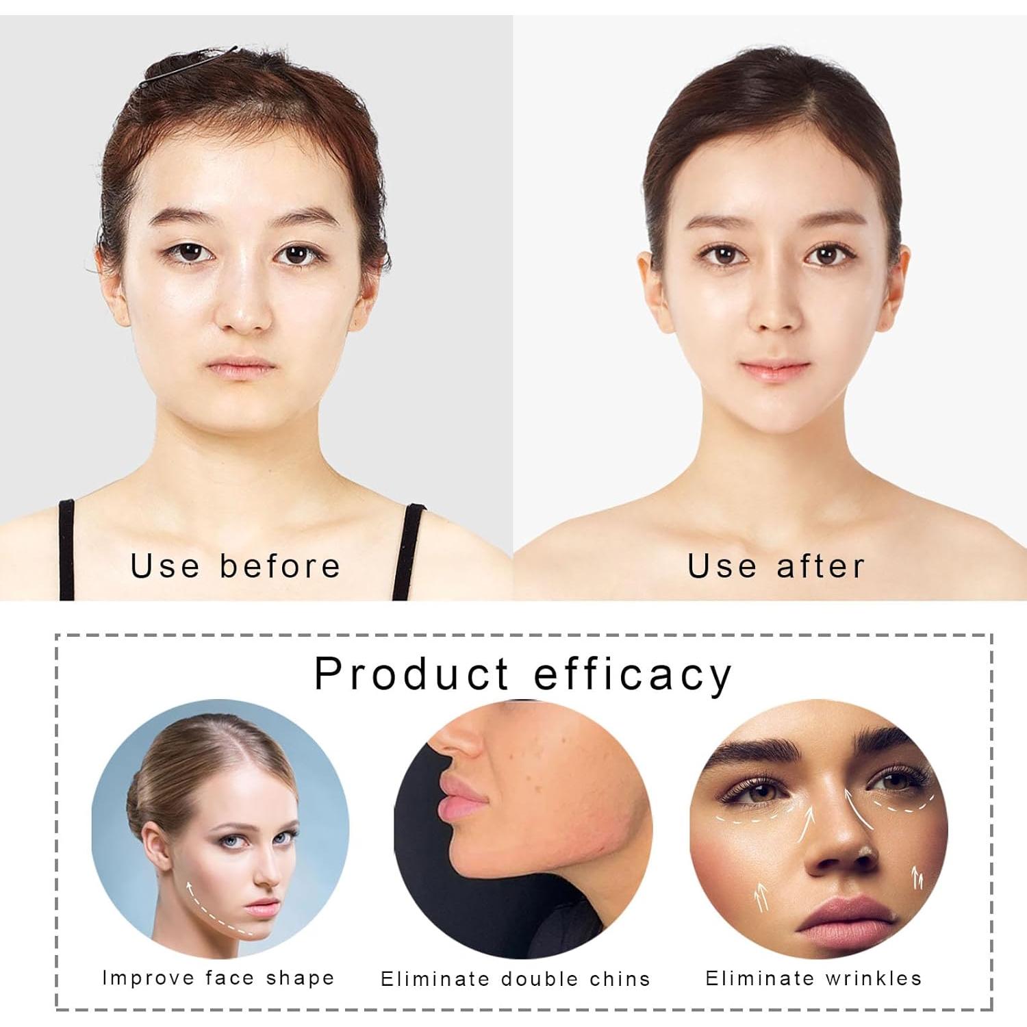 Chin Strap for Sleeping, V Line Lifting Mask, Wildflowers for Summer Travel, Reusable Face Strap, Jaw Exerciser (black)