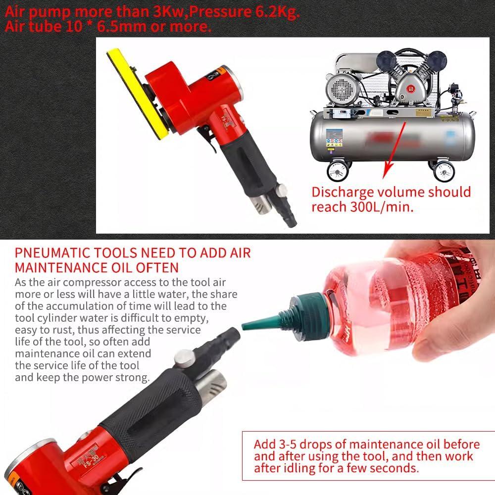 Lijadora de Aire BAUSATZ Mini Neumática 0.23 kg Alta Velocidad