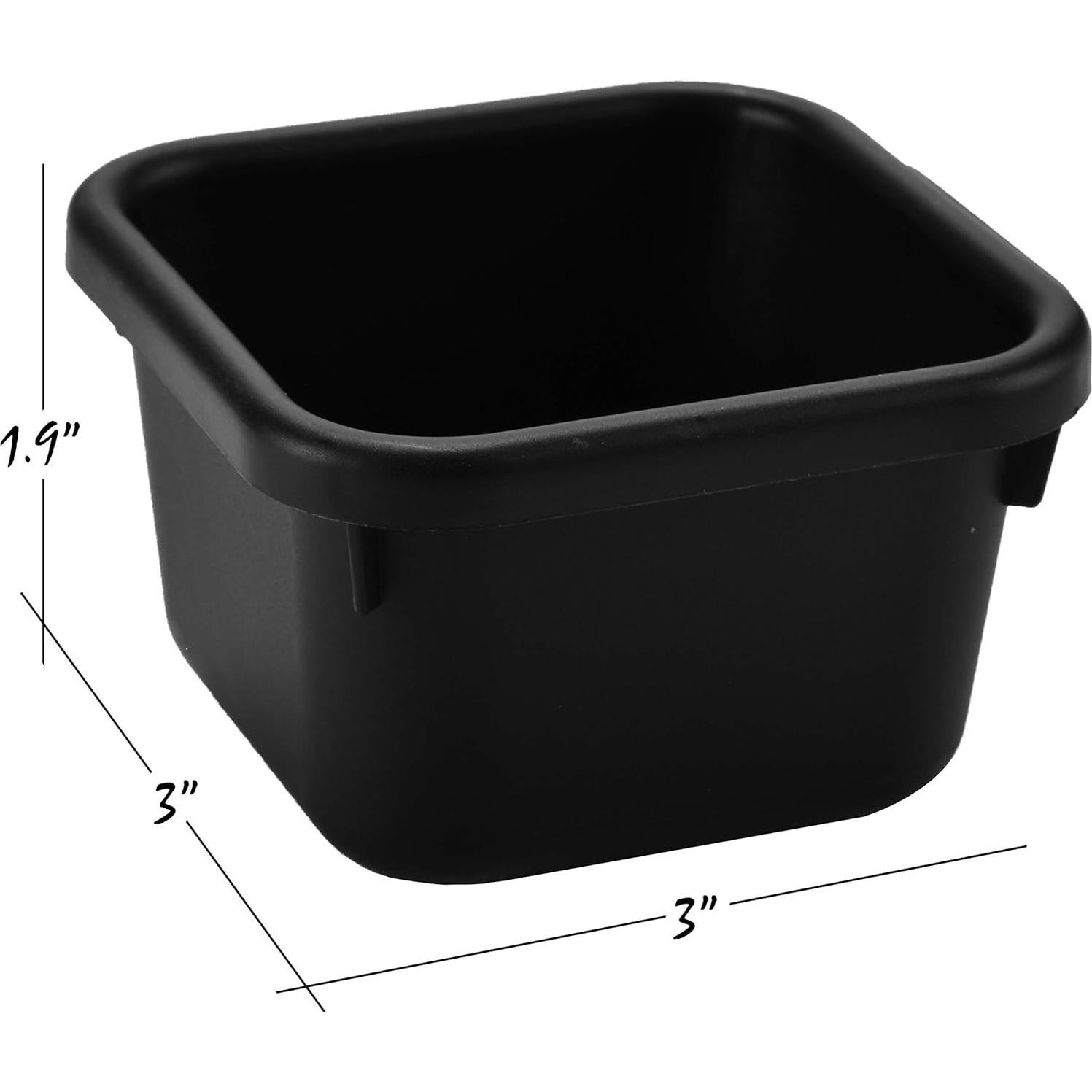 Organizadores de Cajones Masirs - Juego de 8 Piezas, Plástico Negro