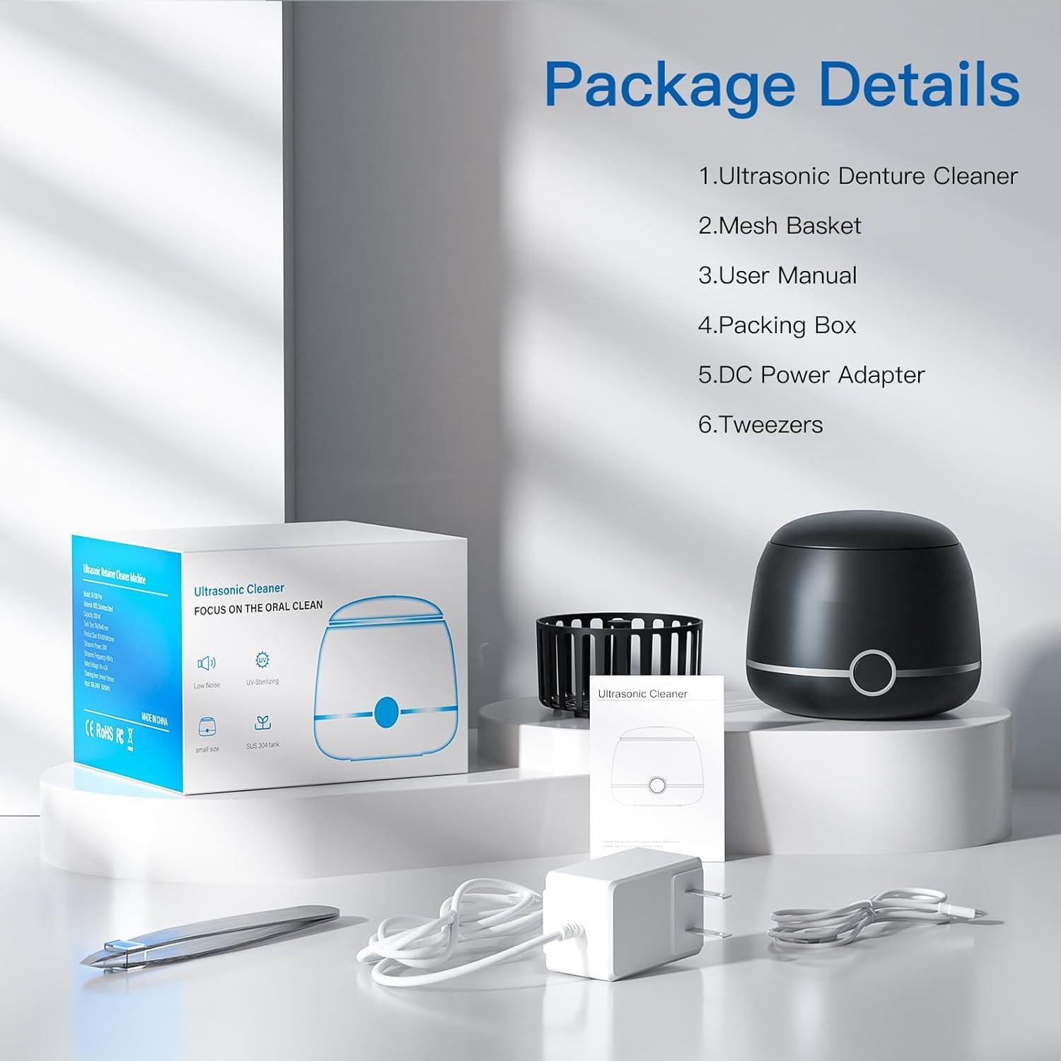 Limpiador Ultrasónico de Retenedores Midomi 200ml Negro