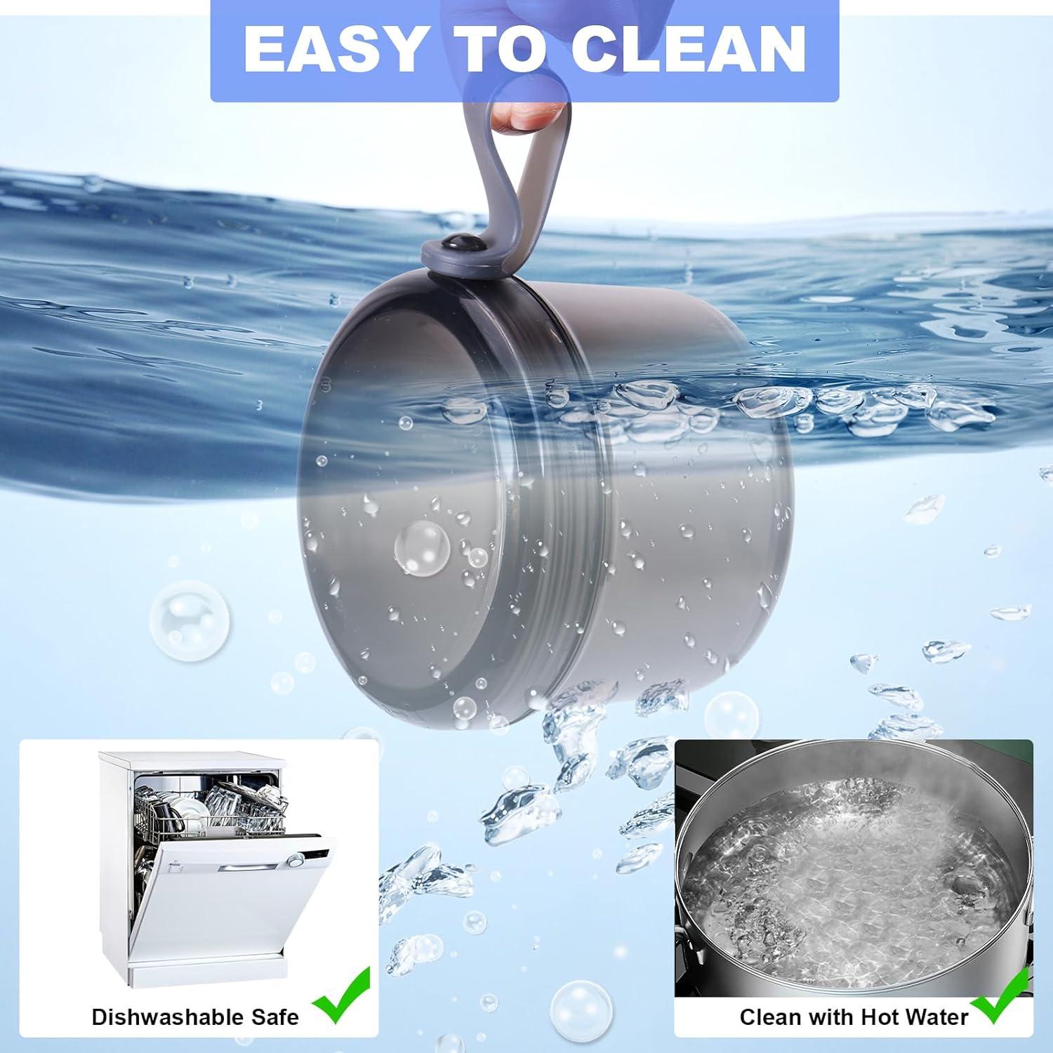 Estuche para Dentaduras Heigoeost Gris Transparente 9.4 cm