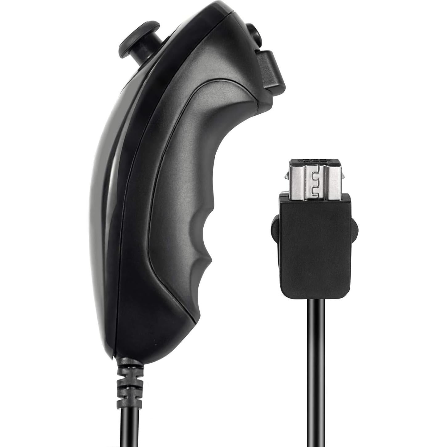 Controladores Nunchuk KIWITATA para Wii y Wii U - 2 Pack Negro