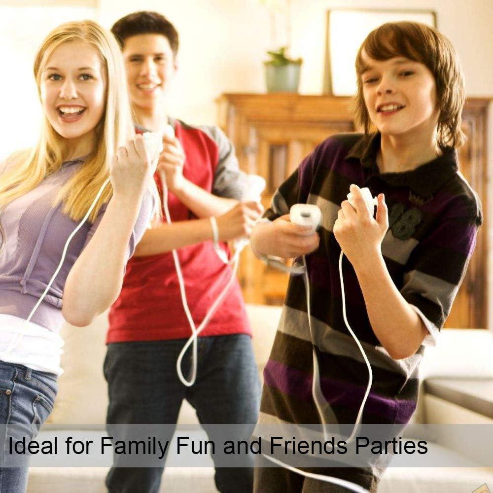 Controladores Nunchuk KIWITATA para Wii y Wii U - 2 Pack Negro