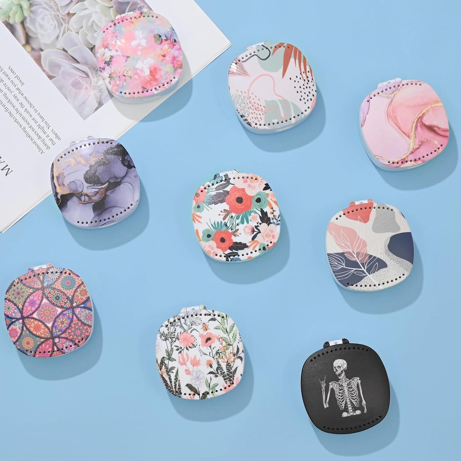 Estuche para Retenedores TIHYWR Mandala Colorido con Espejo