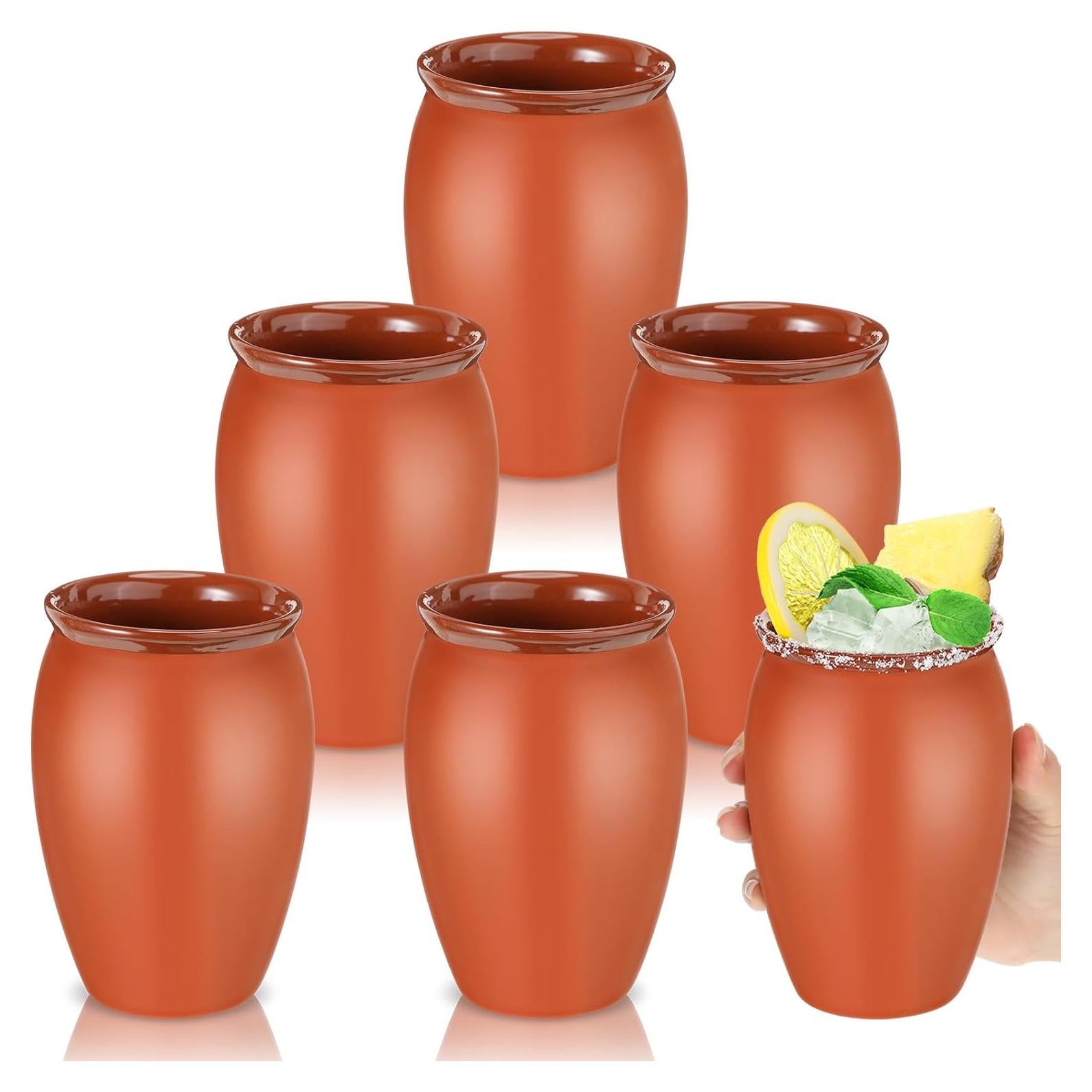 Cantaritos de Barro Gejoy 6 Piezas 454 ml para Cócteles