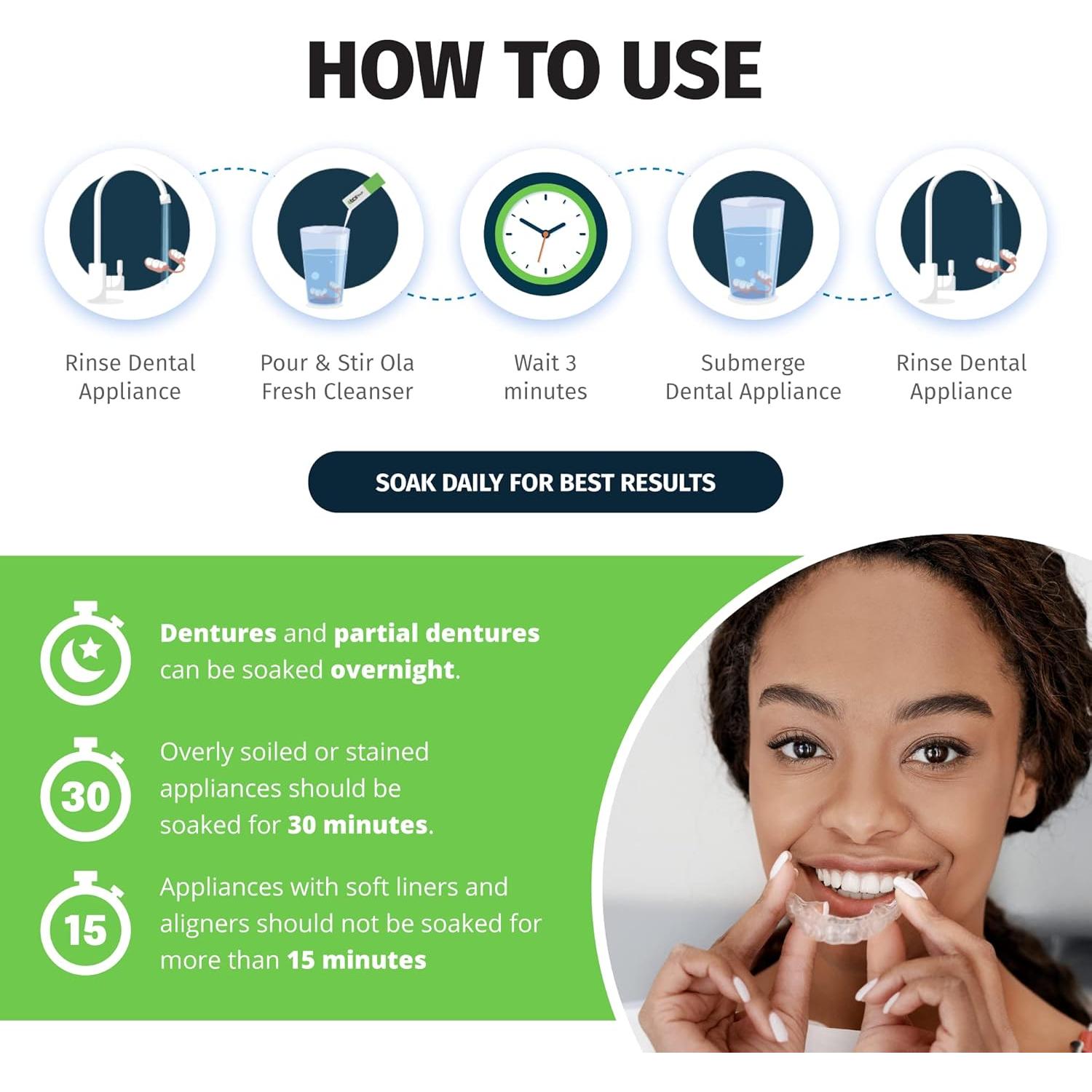 Limpiador Dental TCS Fresh 24 Sobres Menta Profesional