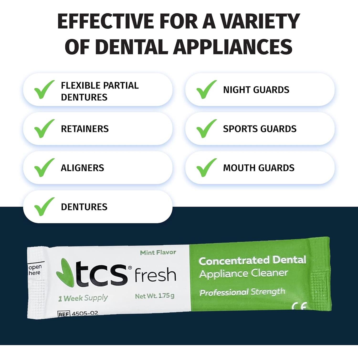 Limpiador Dental TCS Fresh 24 Sobres Menta Profesional