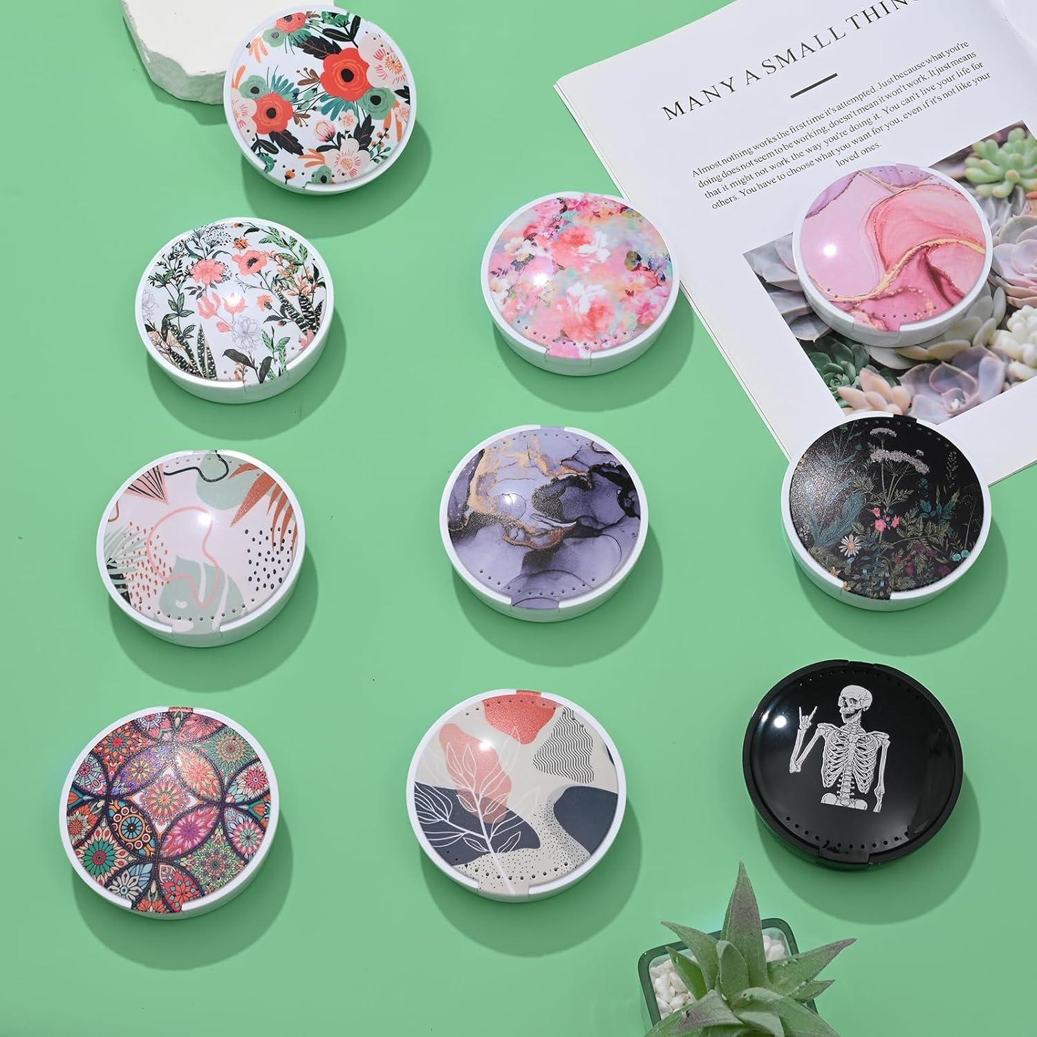 Estuche para Retenedores Tihywr Mármol Azul con Espejo