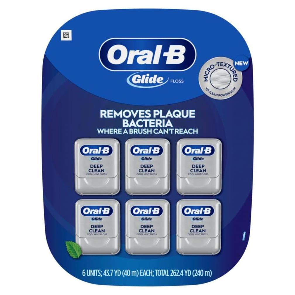 Hilo Dental Oral-B Glide Menta Fresca 6 Cuentas 40m