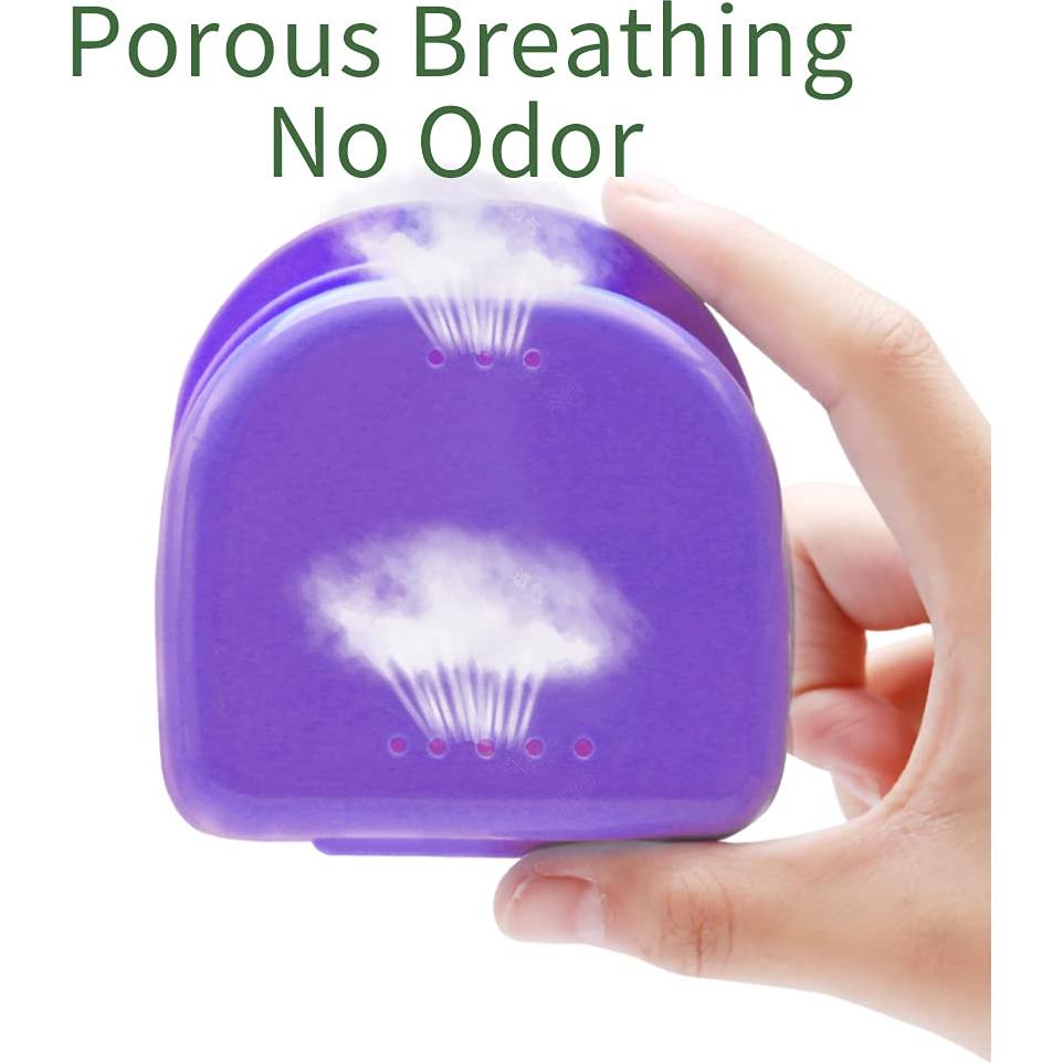 Caja de baño para dentaduras PISSION con cepillo y retenedores