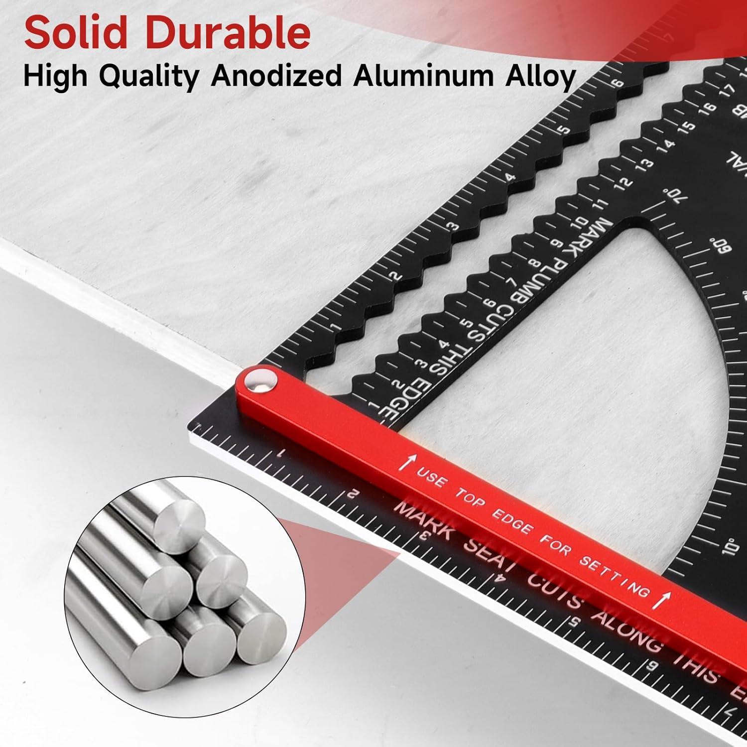 Escuadra de Carpintero 30.5 cm Aluminio Dajianglx Multifuncional