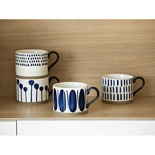 Taza Decorativa Grande Koja 15 oz Cerámica Pintada a Mano
